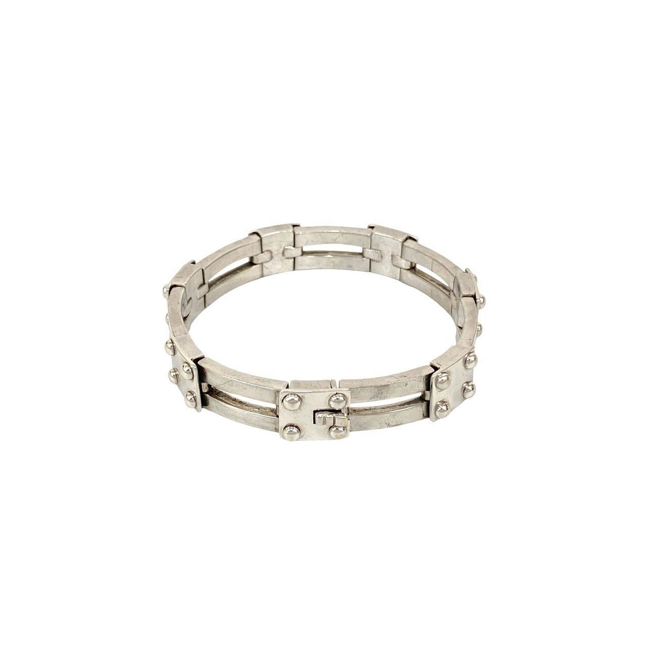 Hermes Hermes Hermès Gate Motif Silver 925 Bracelet Precious Metal Bracelet DUTY FREE for USA Size ONE SIZE - 2 Thumbnail