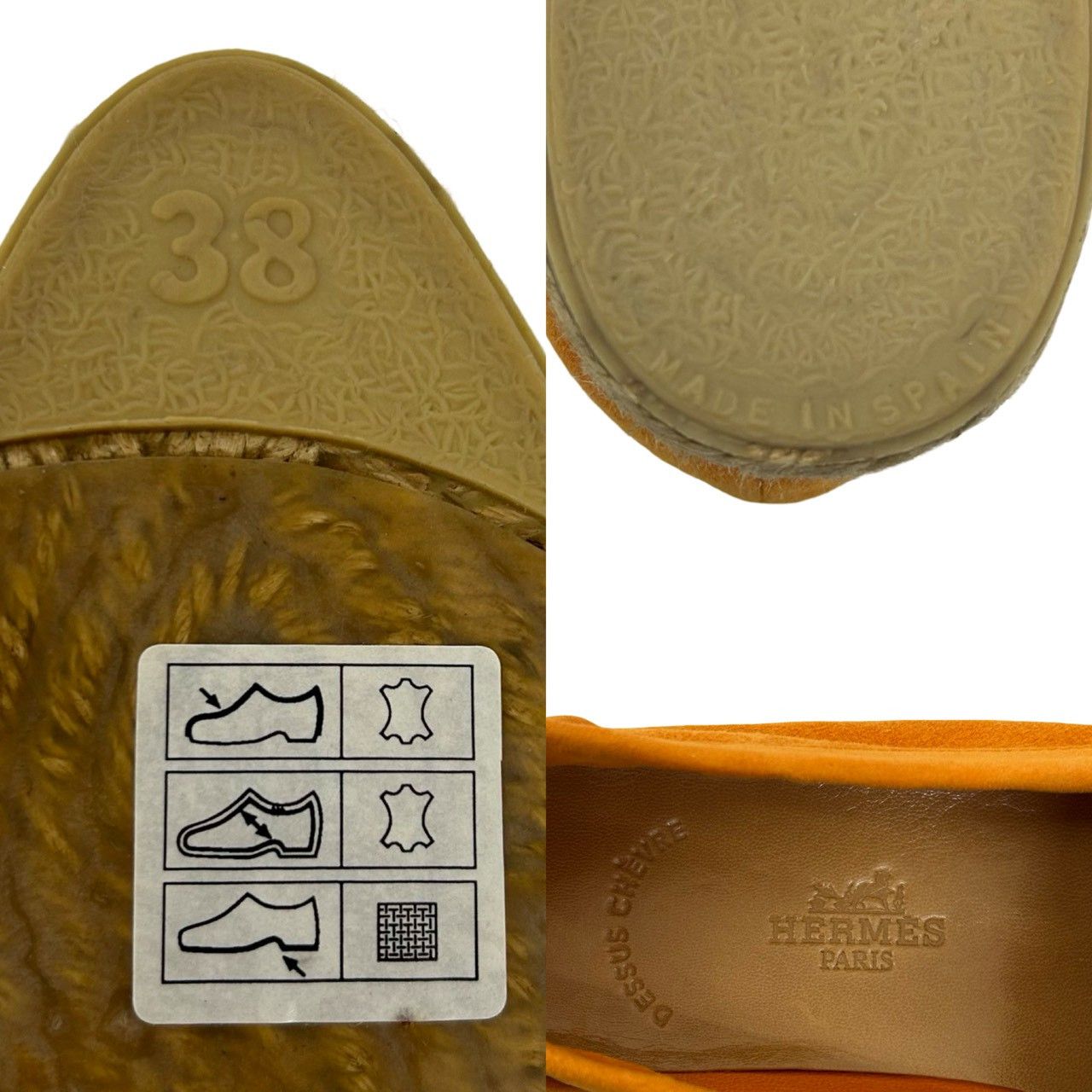 Hermes Hermes Hermès Espadrille Suede Loafer 38 Leather Shoes DUTY FREE for USA Size ONE SIZE - 3 Thumbnail