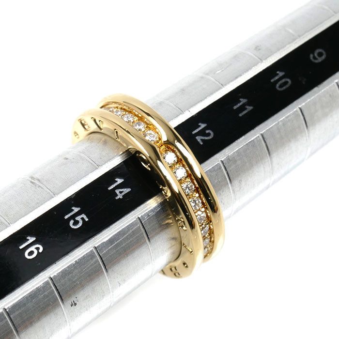 Bvlgari BVLGARI B-zero1 Au750 Diamond Ring Size 13 Precious Metal Ring DUTY FREE for USA