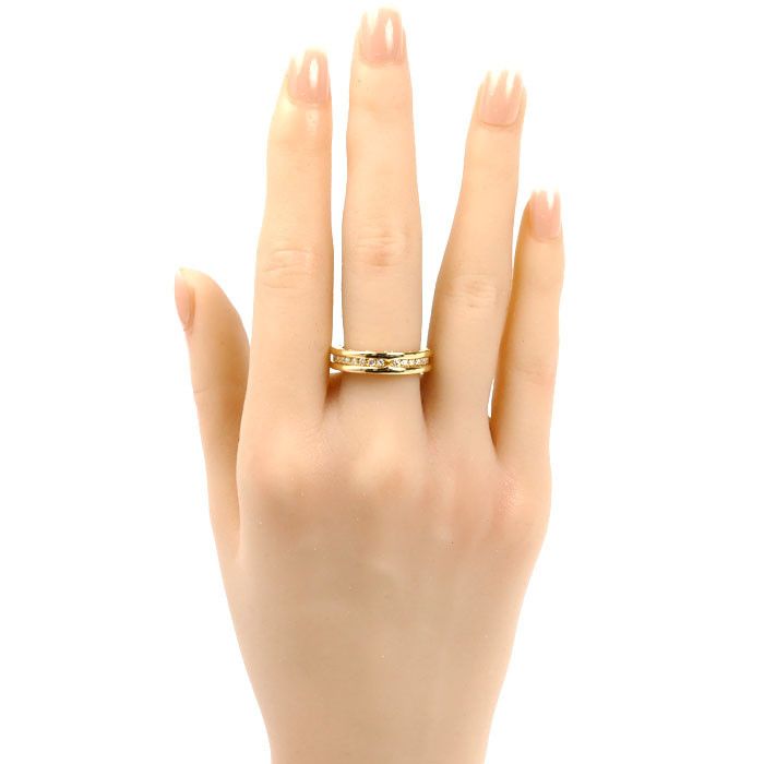 Bvlgari BVLGARI B-zero1 Au750 Diamond Ring Size 13 Precious Metal Ring DUTY FREE for USA