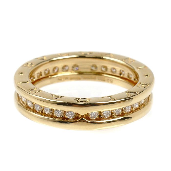 Bvlgari BVLGARI B-zero1 Au750 Diamond Ring Size 13 Precious Metal Ring DUTY FREE for USA