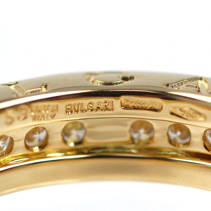 Bvlgari BVLGARI B-zero1 Au750 Diamond Ring Size 13 Precious Metal Ring DUTY FREE for USA