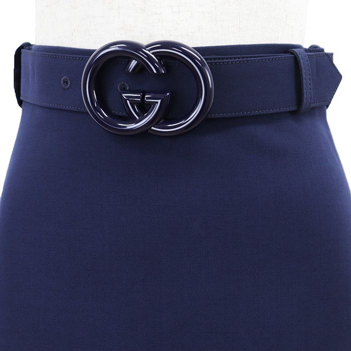 Gucci Gucci Gucci GG Interlocking Wool Silk Skirt Textile Skirts DUTY FREE for USA Size ONE SIZE - 3 Thumbnail