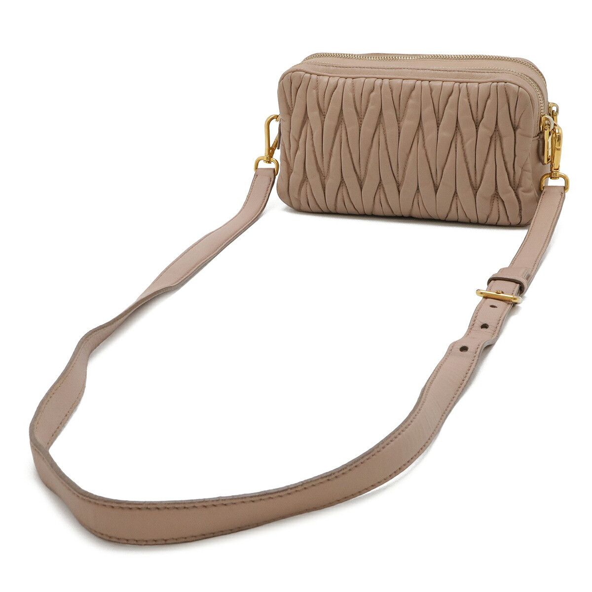 Miu Miu Miu Miu Miu Miu Matelassé Leather 2way Shoulder Bag Leather Shoulder Bag 5BH539 DUTY FREE for USA Size ONE SIZE - 2 Thumbnail