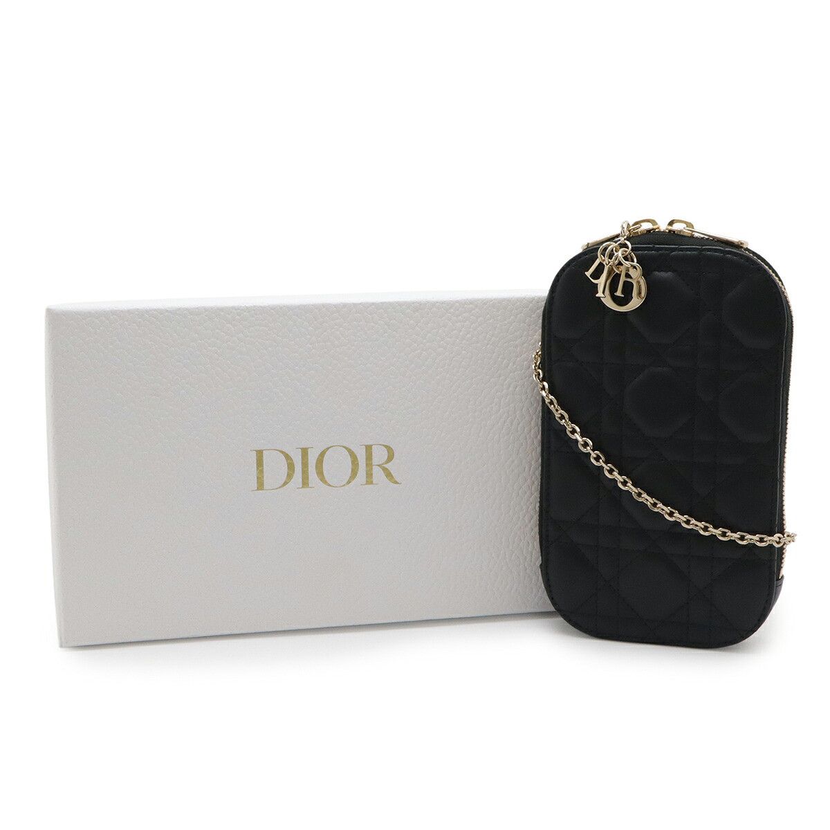 Dior Dior Christian Dior Lady Dior Call'in Dior Leather Phone Holder Leather Phonecase DUTY FREE for USA Size ONE SIZE - 8 Thumbnail