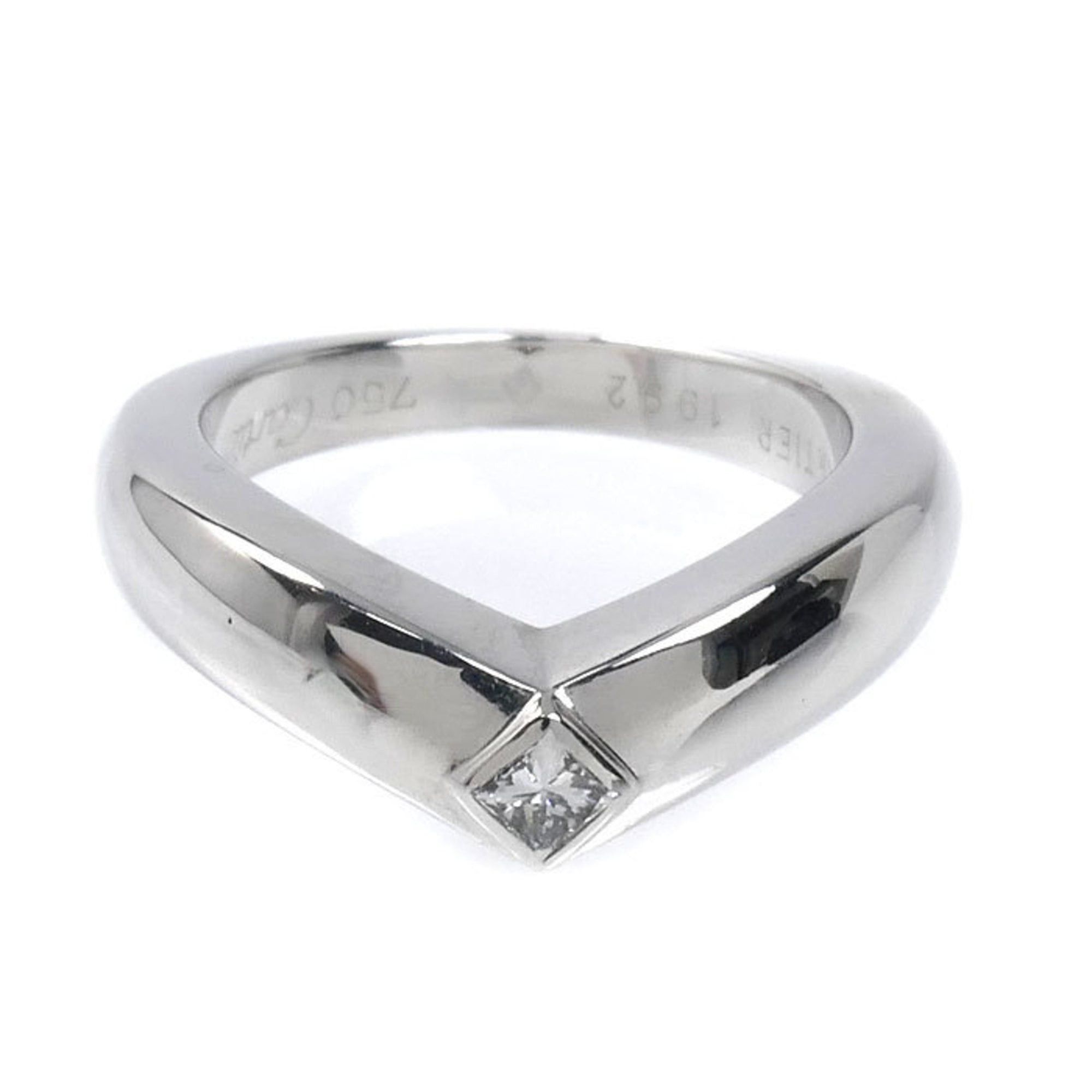 Cartier CARTIER 18KWG White Gold Triandre Diamond Ring, 48 Diamonds, 7.9g, Women's Size ONE SIZE - 3 Thumbnail