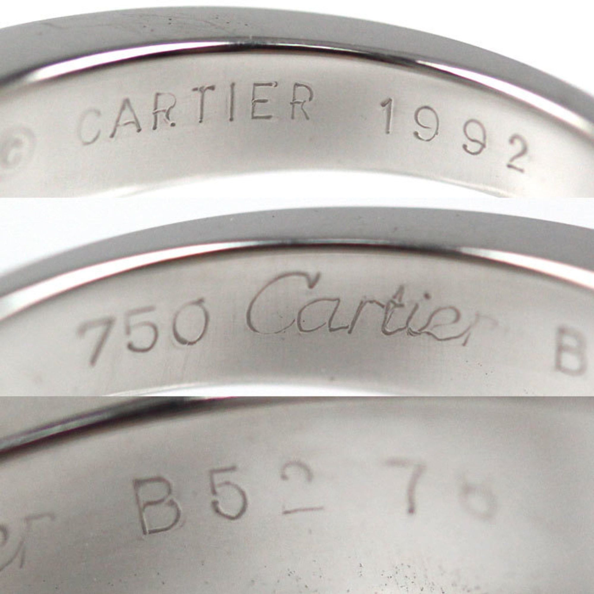 Cartier CARTIER 18KWG White Gold Triandre Diamond Ring, 48 Diamonds, 7.9g, Women's Size ONE SIZE - 5 Thumbnail