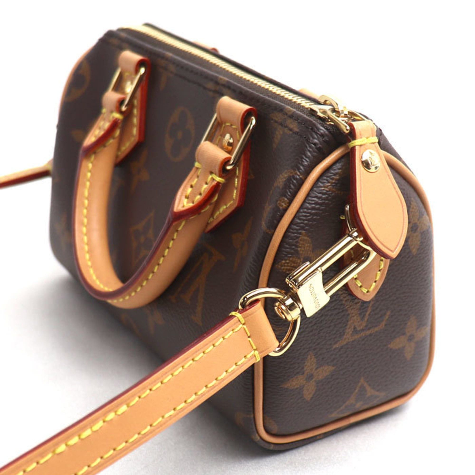 Louis Vuitton Louis Vuitton Nano Speedy 2-Way Shoulder Bag Brown M81085 Women's Size ONE SIZE - 2 Thumbnail