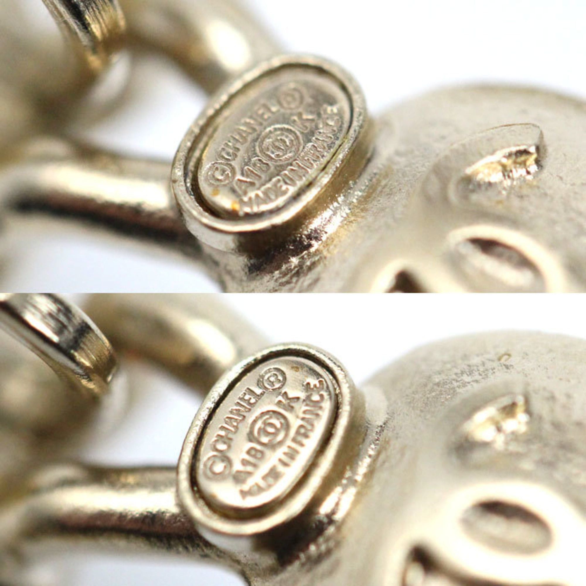 Chanel CHANEL GP Coco Mark Rhinestone and Faux Pearl Earrings, 10.5g, Women's Size ONE SIZE - 5 Thumbnail