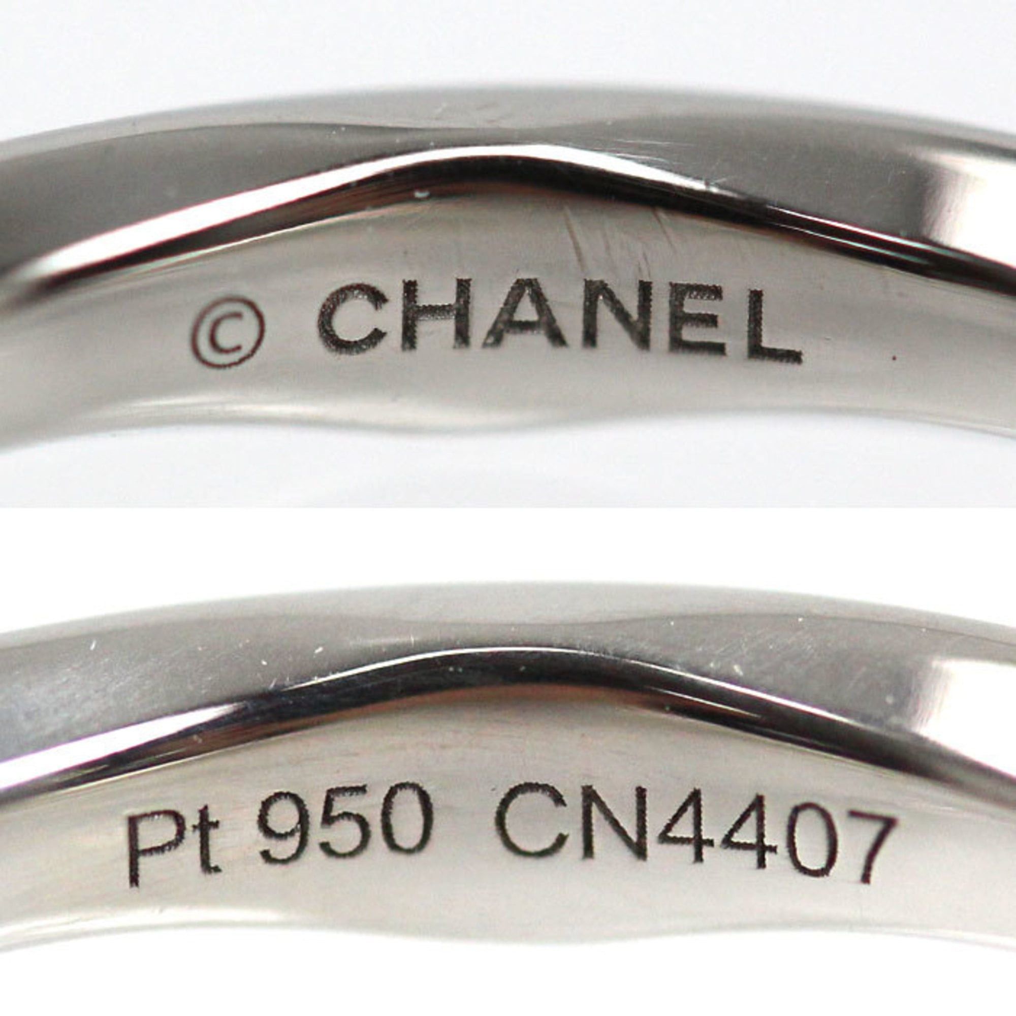 Chanel CHANEL Pt950 Platinum Camellia Collection Ring J11884 51 5.7g Women's Size ONE SIZE - 5 Thumbnail