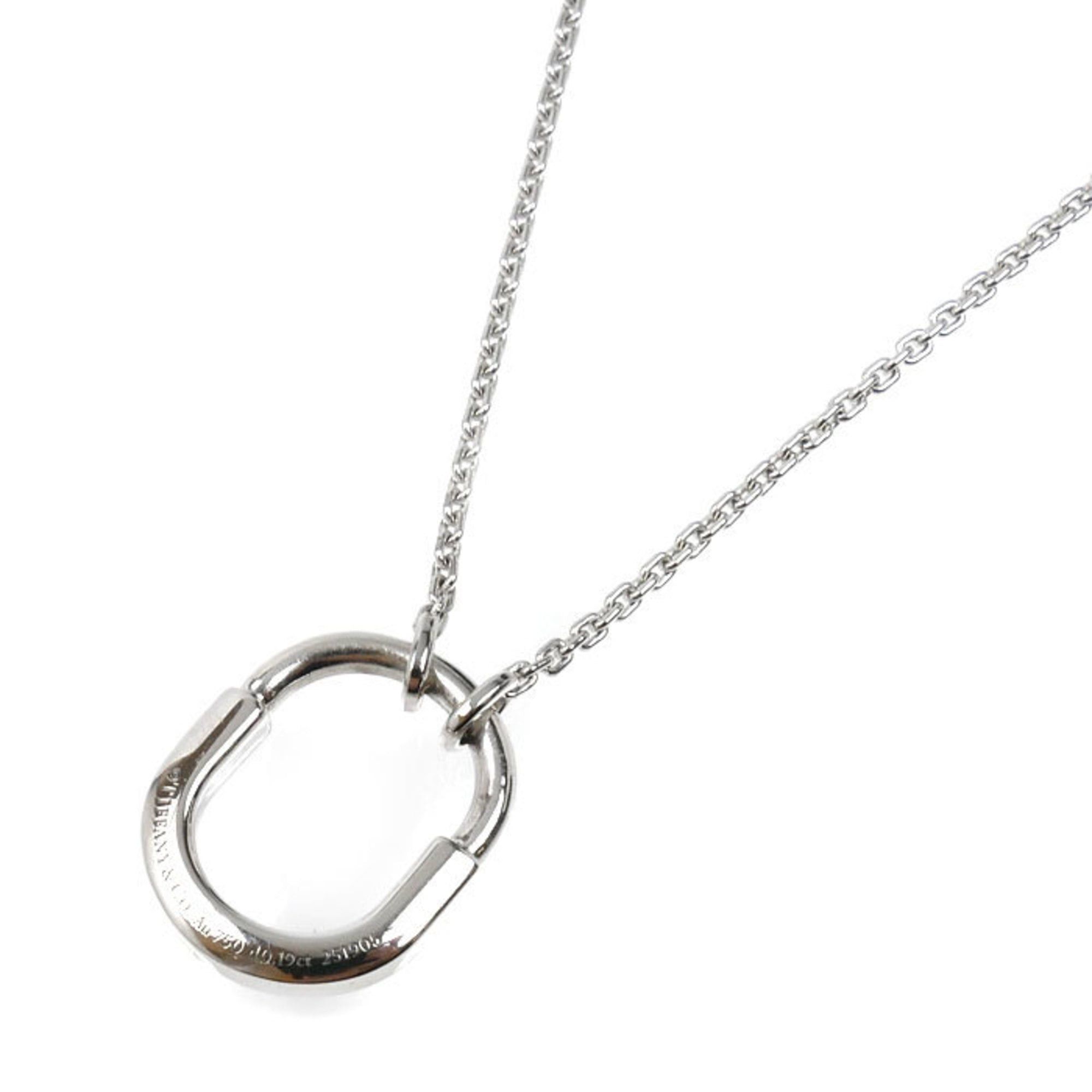 Tiffany & Co. TIFFANY & Co. Tiffany 18KWG White Gold Rock Small Necklace 74365728 with 0.19ct Diamond, 8.4g, Size 40, 45.5cm, Women's Size ONE SIZE - 3 Thumbnail