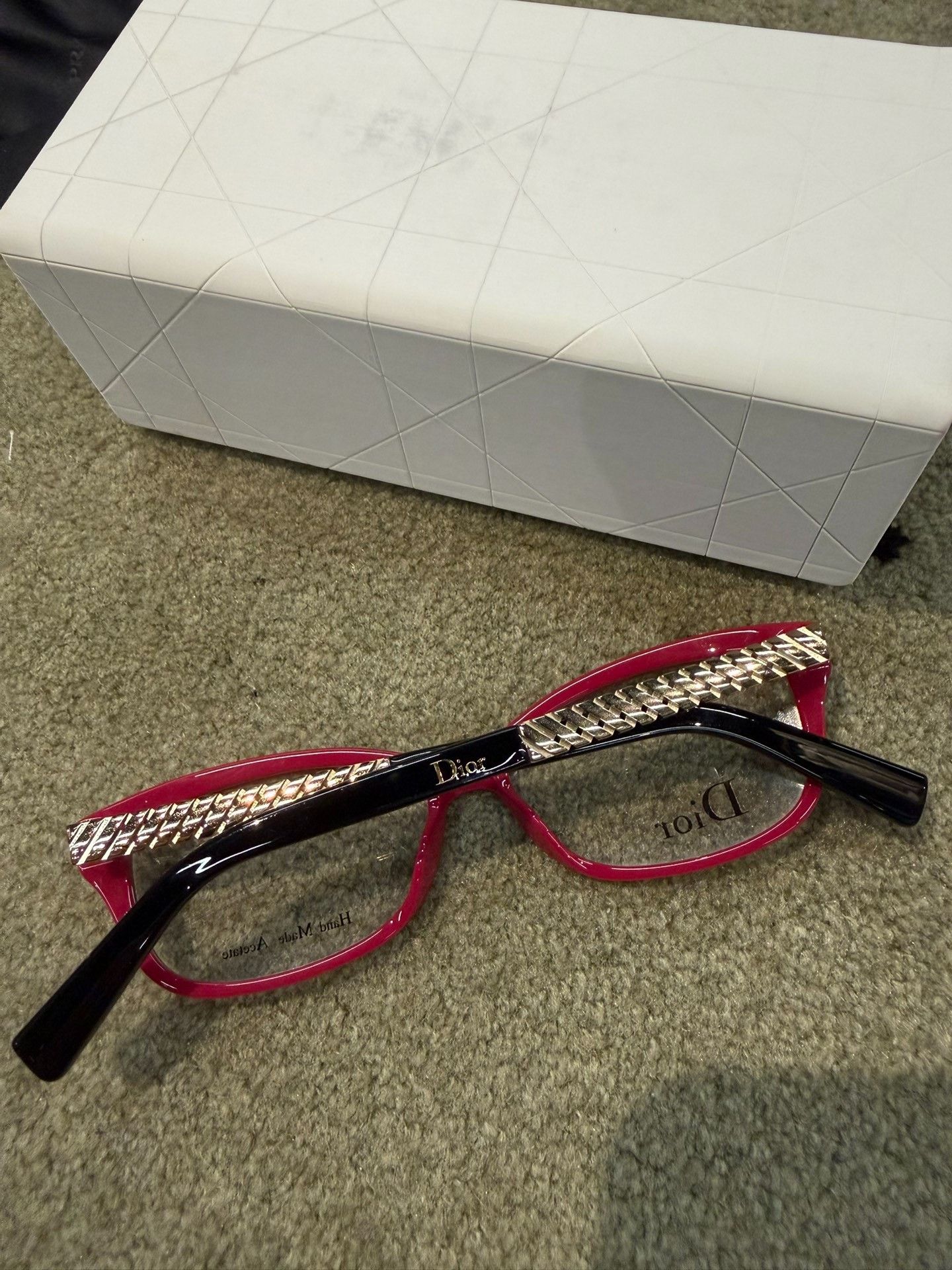 Dior Christian Dior Red Frame Sunglasses Size ONE SIZE - 4 Thumbnail