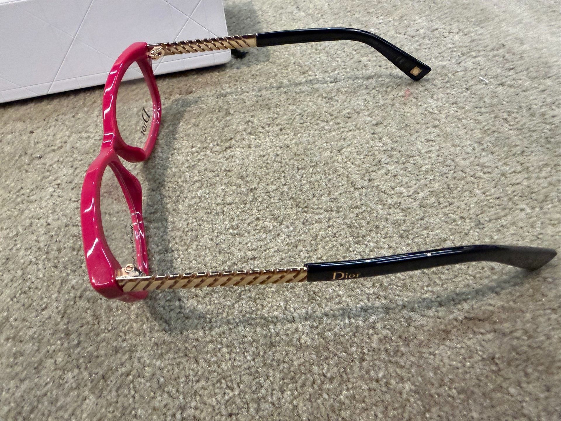 Dior Christian Dior Red Frame Sunglasses Size ONE SIZE - 7 Thumbnail