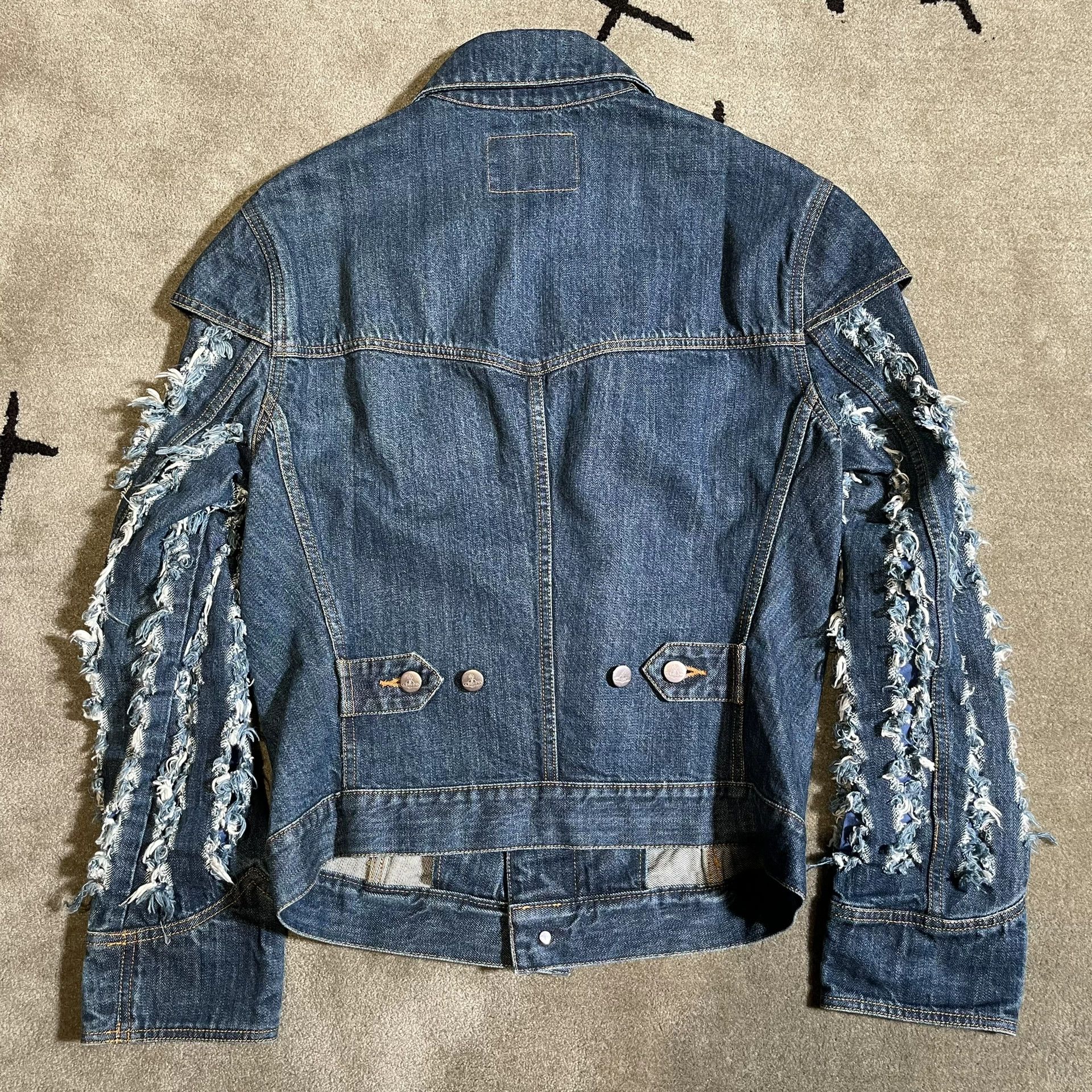 Vivienne Westwood Vivienne Westwood 91ss Distressed Denim Jacket Size US M / EU 48-50 / 2 - 5 Thumbnail
