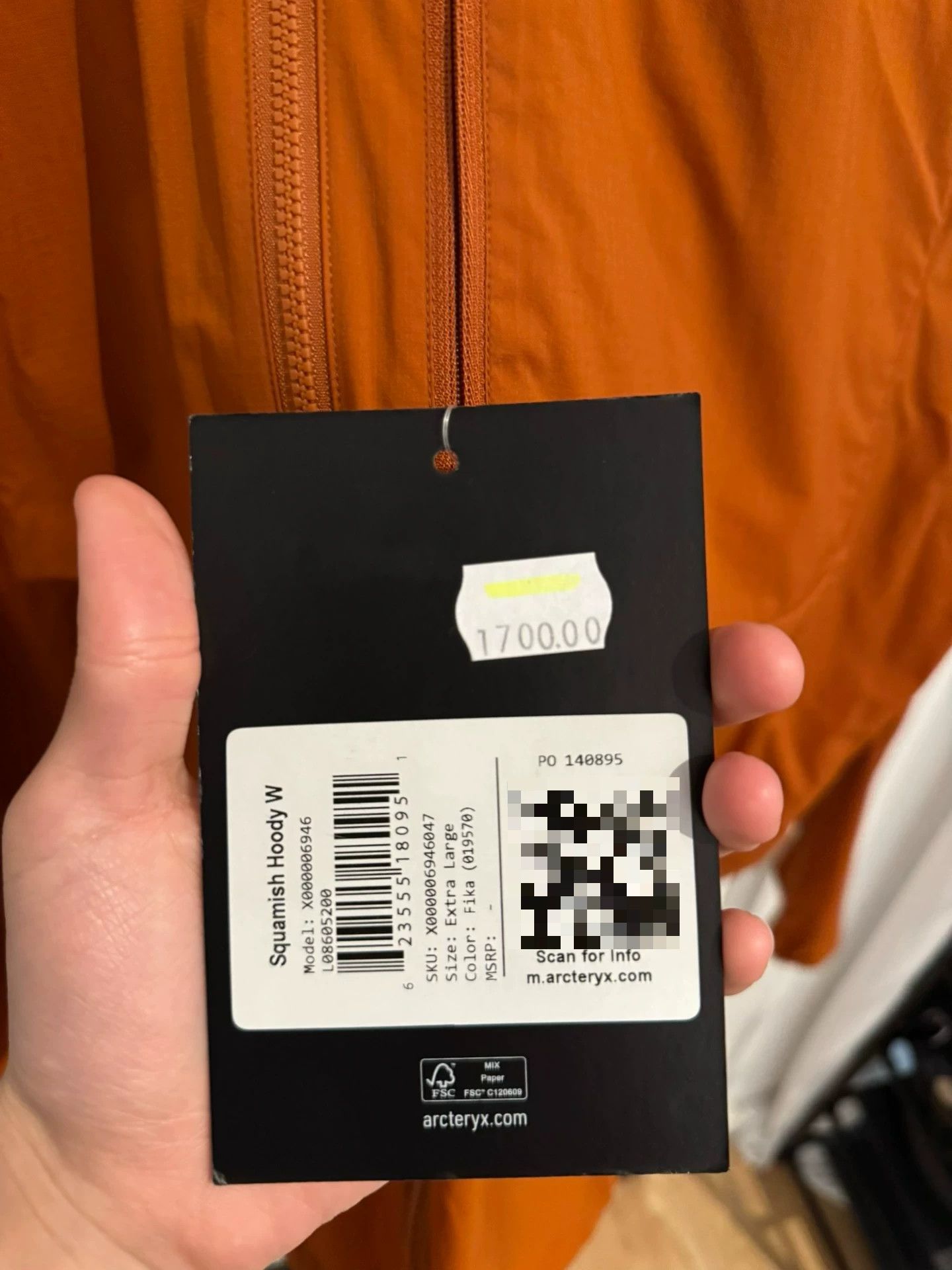 Arc'teryx Arc'teryx Squamish Hoody Women's Wind Jacket Size XL / US 12-14 / IT 48-50 - 2 Thumbnail