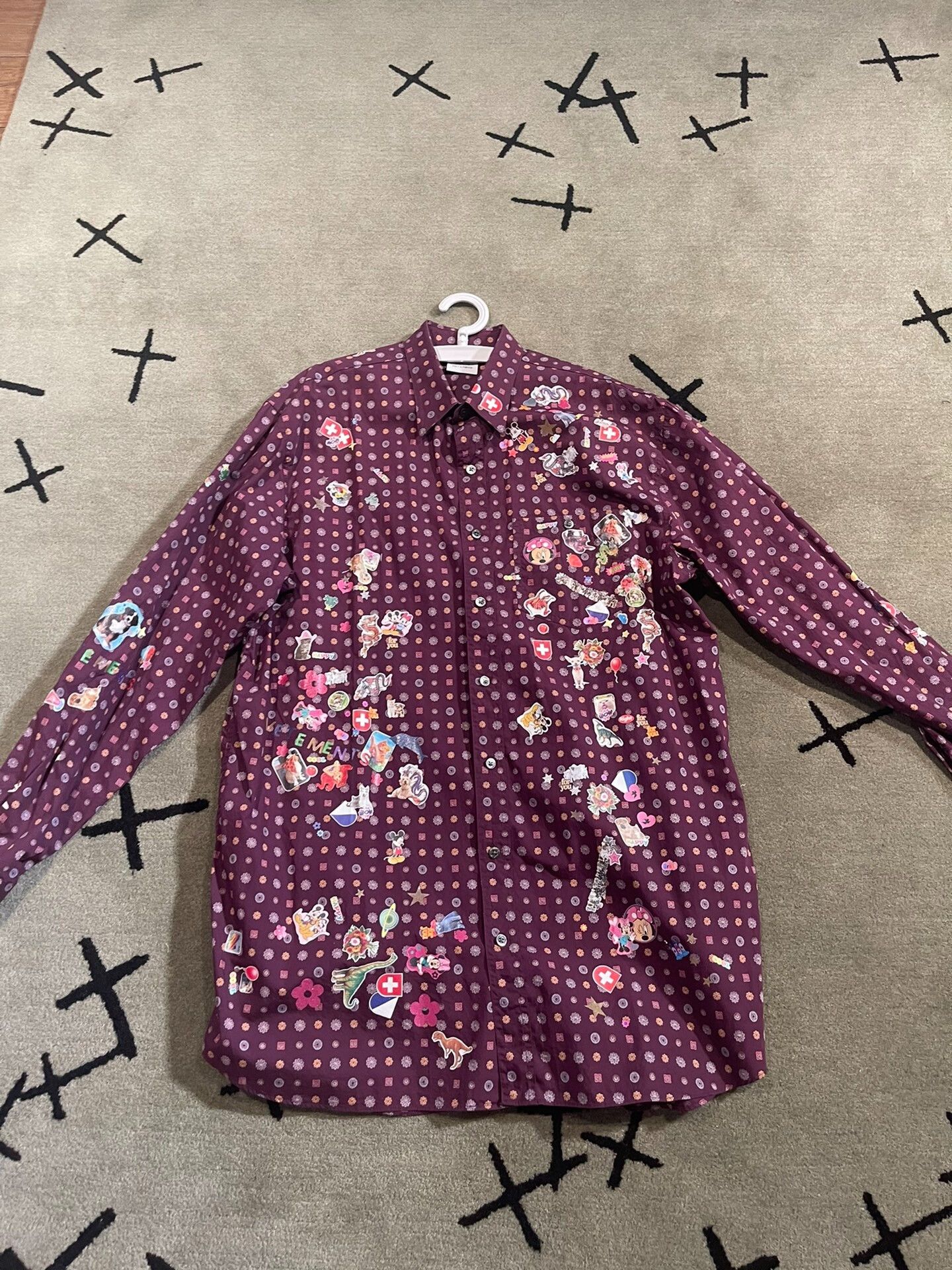 Vetements Vetements Oversized Sticker Shirt Size US S / EU 44-46 / 1 - 6 Thumbnail