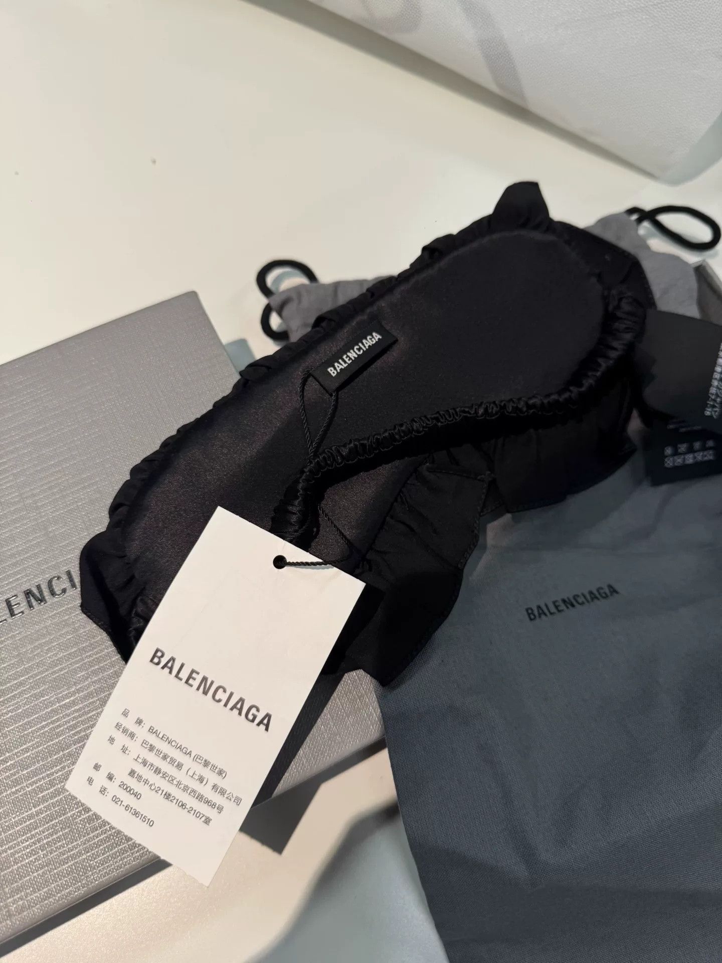 Balenciaga Balenciaga Lace Eye Mask Size ONE SIZE - 3 Thumbnail