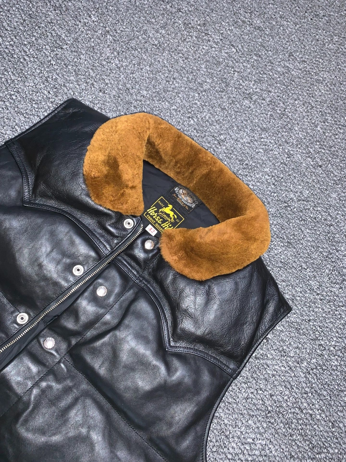 The Real McCoy's Real McCoys Horsehide Down Vest Size US XS / EU 42 / 0 - 2 Thumbnail