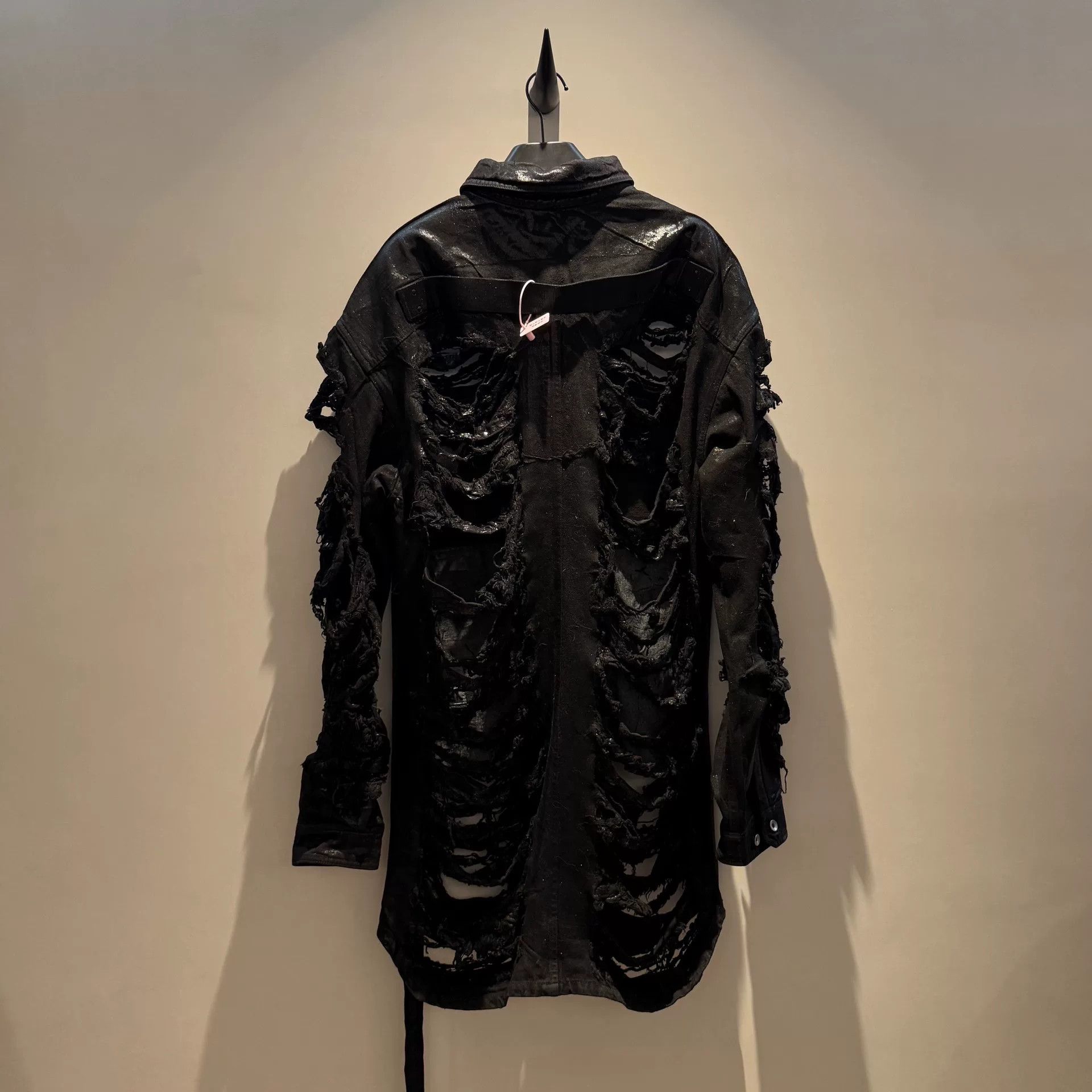 Rick Owens Drkshdw Rick Owens Waxed Distressed Jacket Size US M / EU 48-50 / 2 - 3 Thumbnail