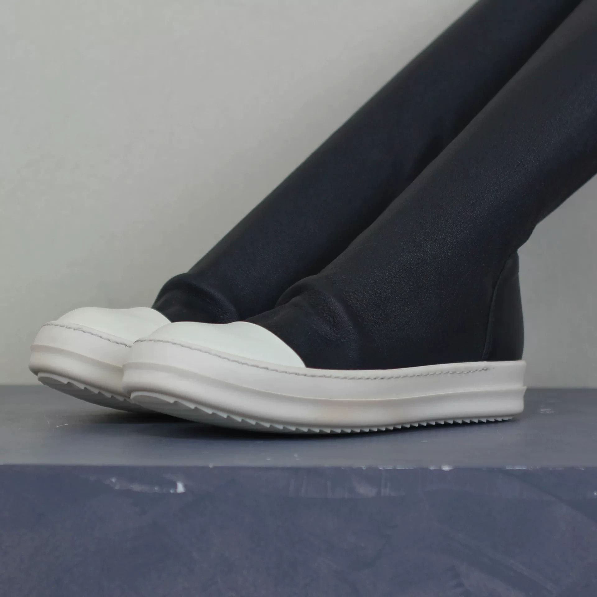 Rick Owens Rick Owens Leather Knee-High Boots Size US 4 / IT 34 - 2 Thumbnail