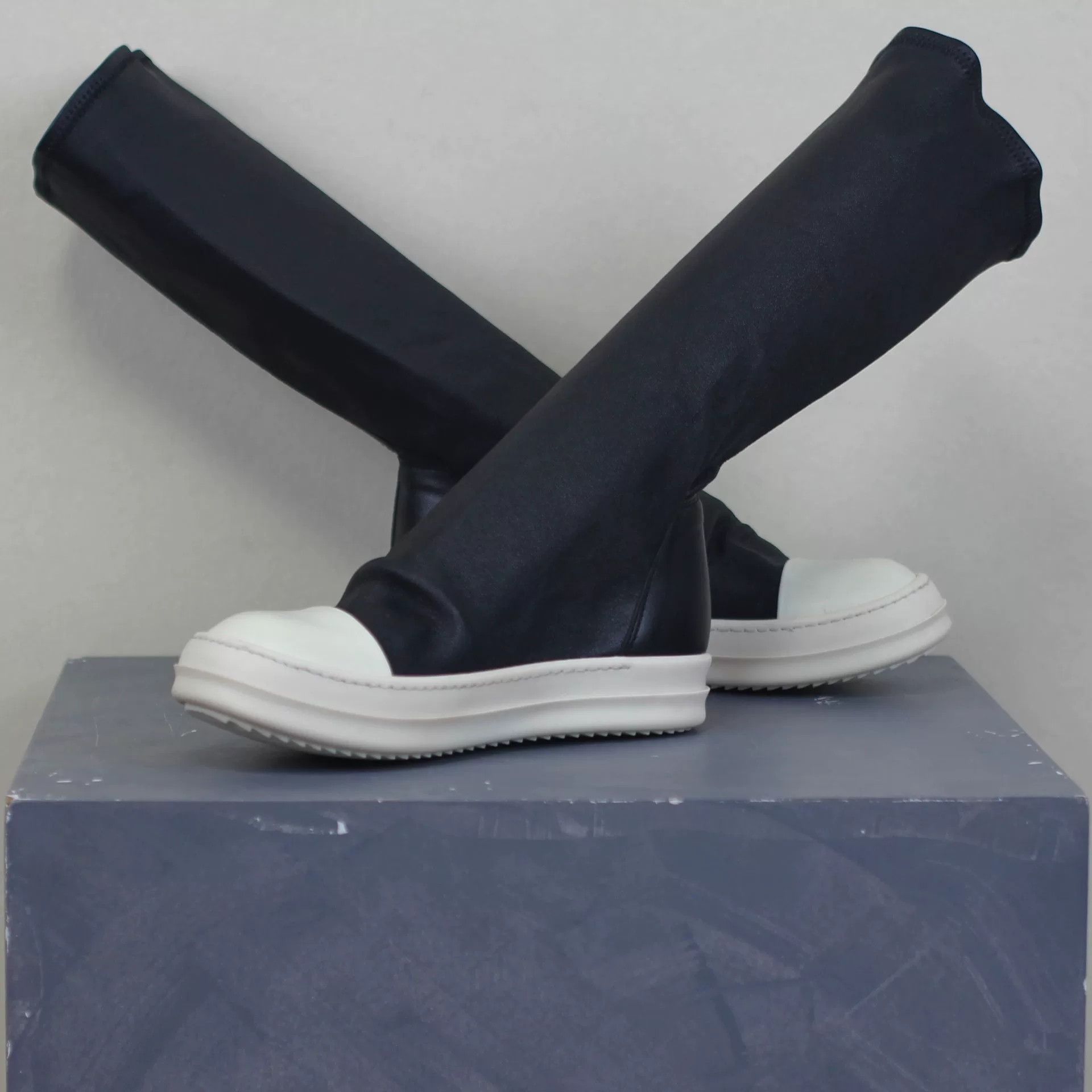 Rick Owens Rick Owens Leather Knee-High Boots Size US 4 / IT 34 - 5 Thumbnail