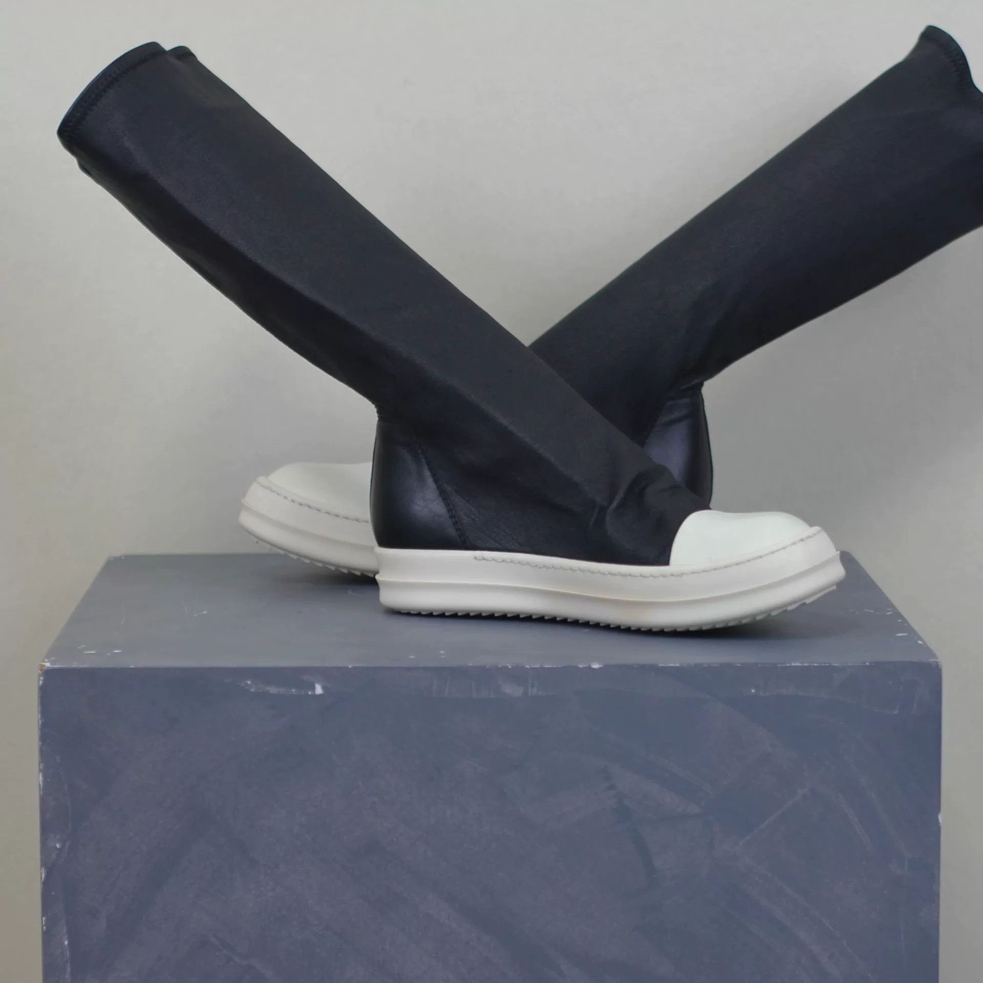 Rick Owens Rick Owens Leather Knee-High Boots Size US 4 / IT 34 - 4 Thumbnail