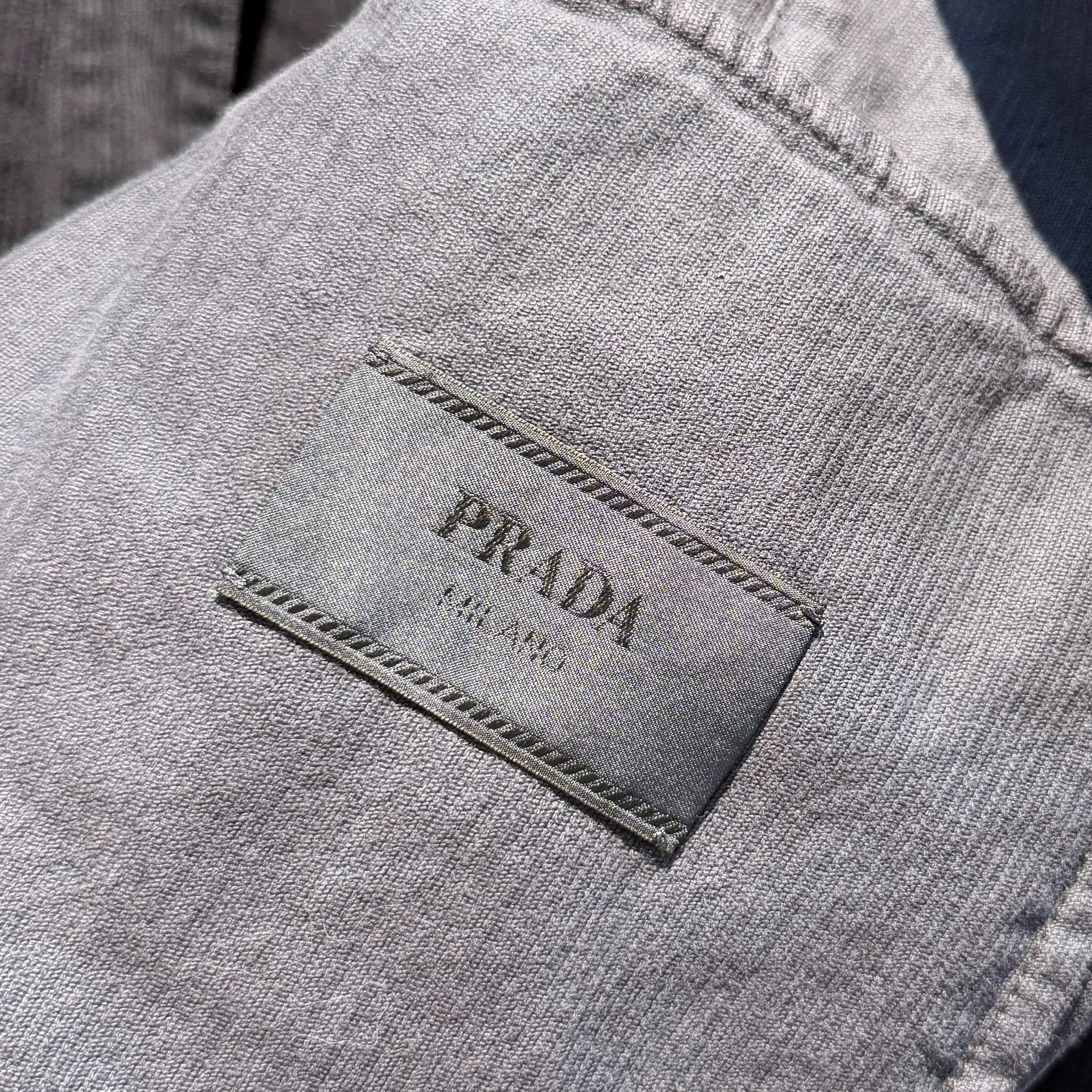 Prada Prada Corduroy Triangle Logo Coat Size US M / EU 48-50 / 2 - 8 Thumbnail