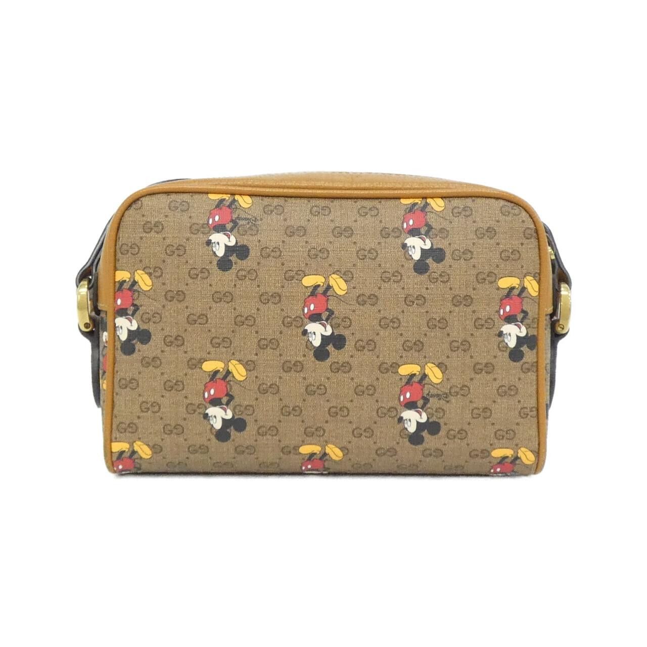 Gucci Gucci Gucci Mickey Print Mini GG Supreme Shoulder Bag Leather Shoulder Bag 602536 HWUBM DUTY FREE for USA Size ONE SIZE - 2 Thumbnail