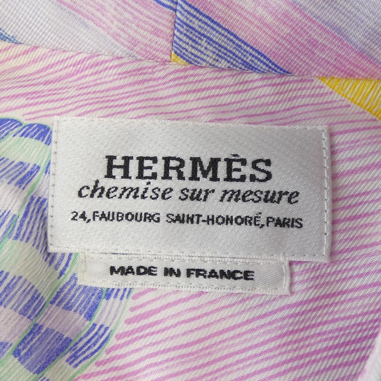 Hermes Hermes Hermes LES FOLIES DU FAUBOURG Silk Shirt Textile Dress Shirt DUTY FREE for USA Size ONE SIZE - 4 Thumbnail