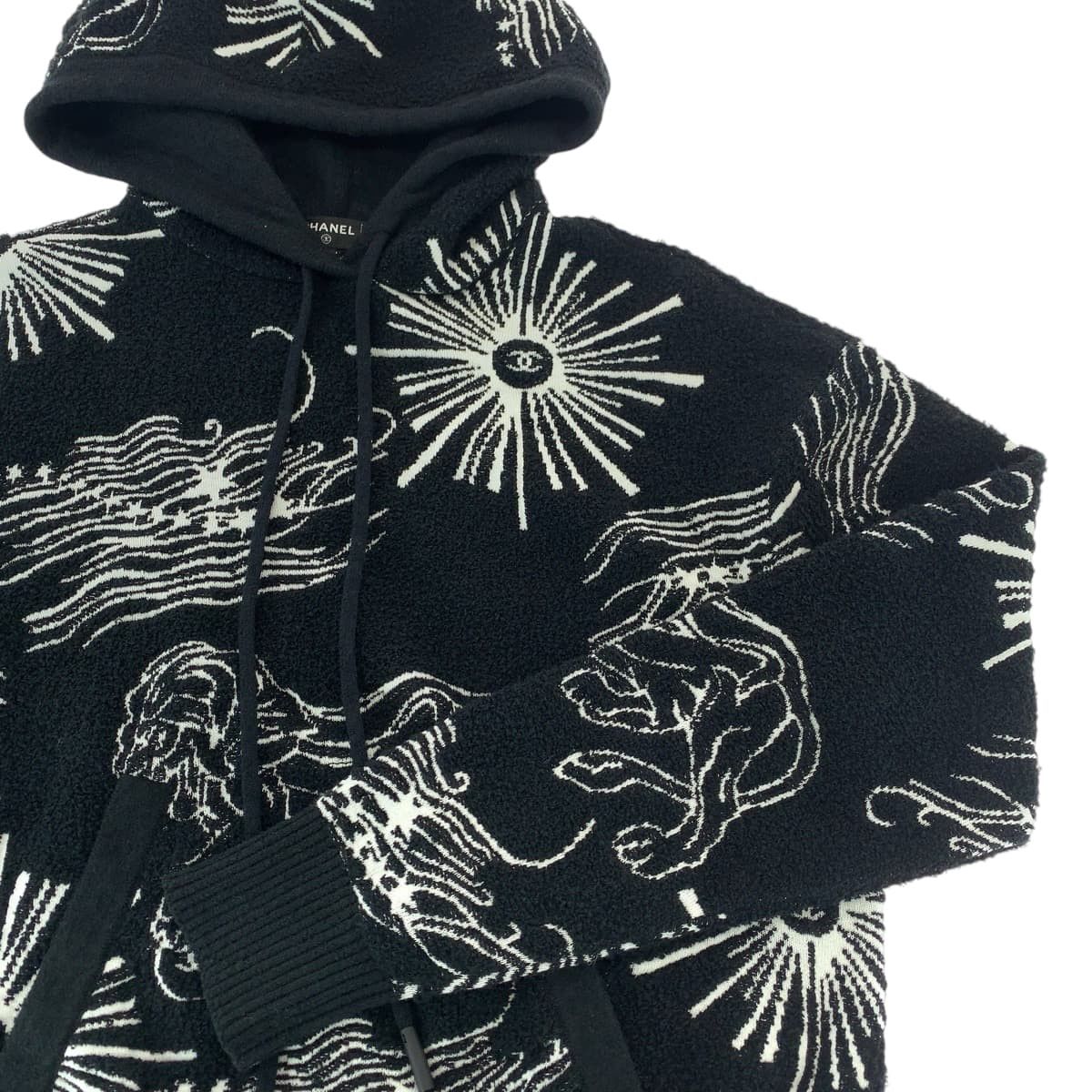 Chanel Chanel CHANEL Coco Mark Lion Cotton Hoodie Textile Sweatshirts & Hoodies P72134K10333 DUTY FREE for USA Size ONE SIZE - 6 Thumbnail