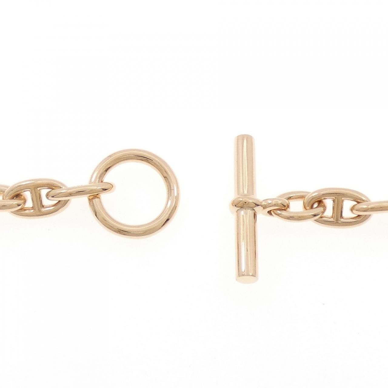 Hermes Hermes Hermès Chaîne d'Ancre TPM 750 Pink Gold Necklace Precious Metal Necklace DUTY FREE for USA Size ONE SIZE - 4 Thumbnail