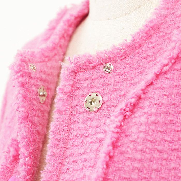Dolce & Gabbana Dolce & Gabbana Dolce&Gabbana Tweed Wool Nylon Coat Textile Outerwear DUTY FREE for USA Size ONE SIZE - 3 Thumbnail