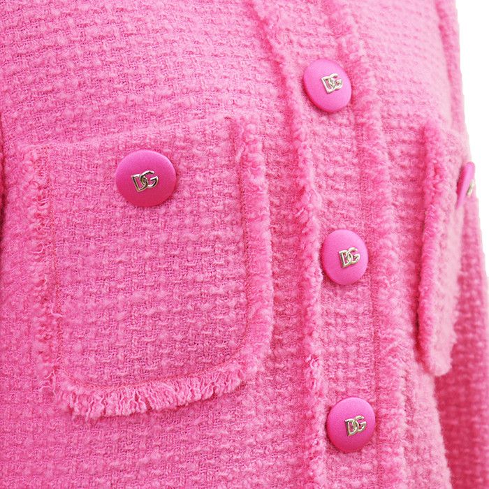 Dolce & Gabbana Dolce & Gabbana Dolce&Gabbana Tweed Wool Nylon Coat Textile Outerwear DUTY FREE for USA Size ONE SIZE - 11 Thumbnail