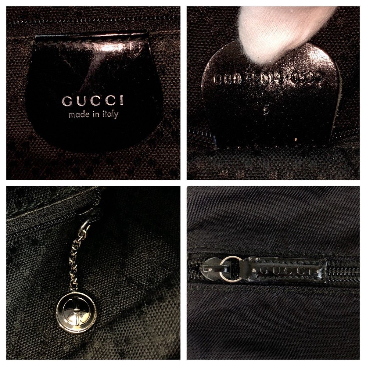 Gucci Gucci Gucci Bamboo Nylon Leather Tote Bag Leather Tote Bag 00020140580 DUTY FREE for USA Size ONE SIZE - 4 Thumbnail