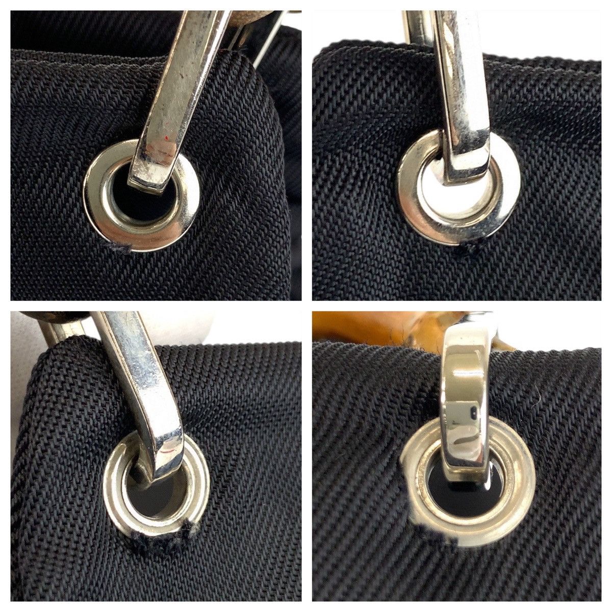 Gucci Gucci Gucci Bamboo Nylon Leather Tote Bag Leather Tote Bag 00020140580 DUTY FREE for USA Size ONE SIZE - 5 Thumbnail