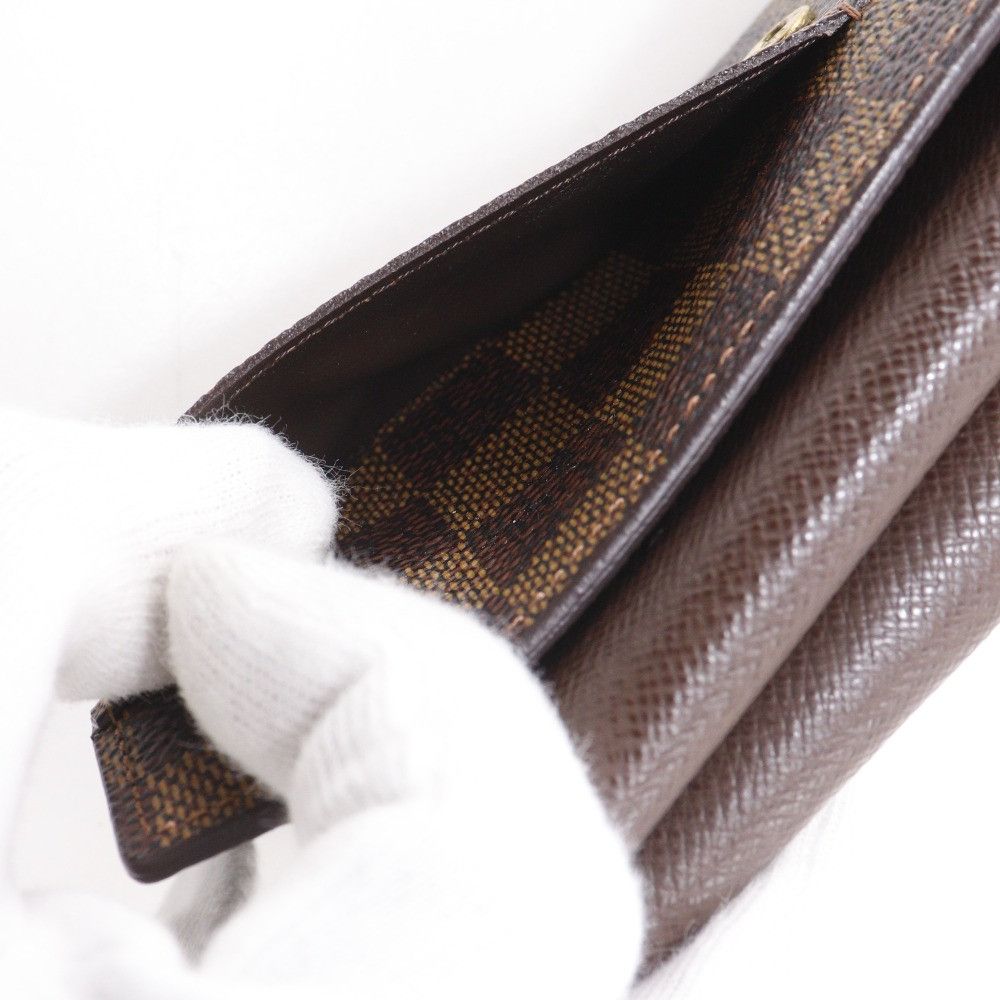 Louis Vuitton Louis Vuitton Louis Vuitton Portefeuille International Damier Canvas Wallet Textile Long Wallet N61217 DUTY FREE for USA Size ONE SIZE - 10 Thumbnail