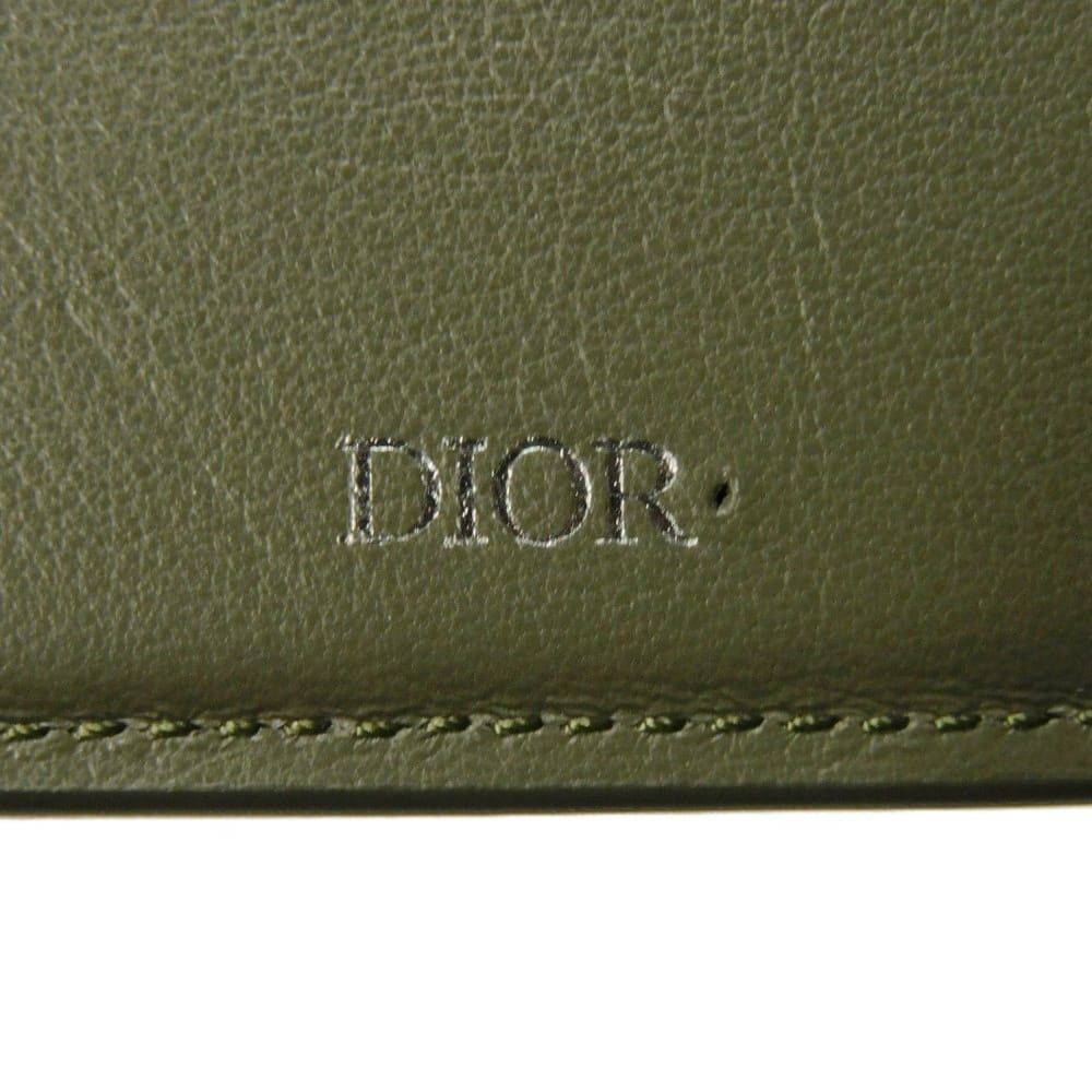 Dior Dior Dior Marquetry Bifold Wallet Smooth Calfskin Bifold Wallet Leather Short Wallet 2ESBC027MDE_H05H DUTY FREE for USA Size ONE SIZE - 6 Thumbnail