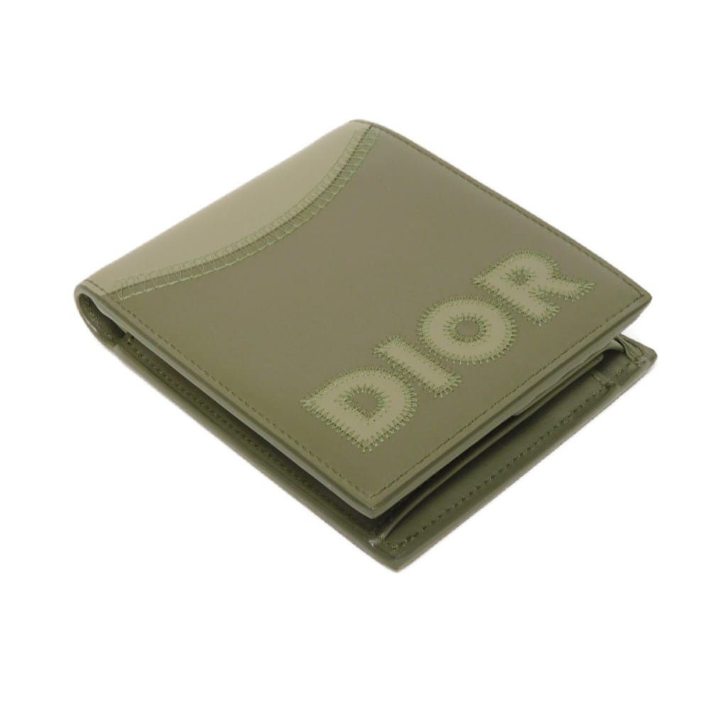 Dior Dior Dior Marquetry Bifold Wallet Smooth Calfskin Bifold Wallet Leather Short Wallet 2ESBC027MDE_H05H DUTY FREE for USA Size ONE SIZE - 4 Thumbnail