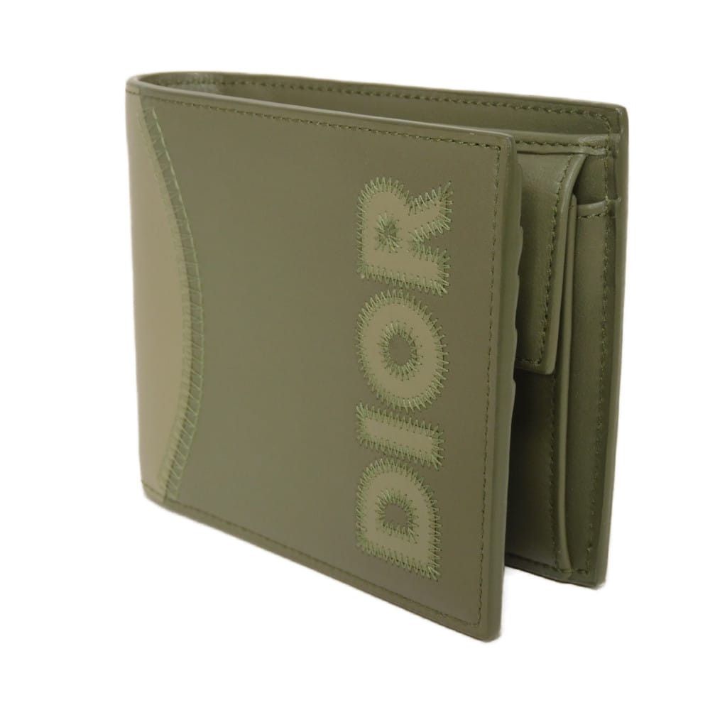 Dior Dior Dior Marquetry Bifold Wallet Smooth Calfskin Bifold Wallet Leather Short Wallet 2ESBC027MDE_H05H DUTY FREE for USA Size ONE SIZE - 2 Thumbnail