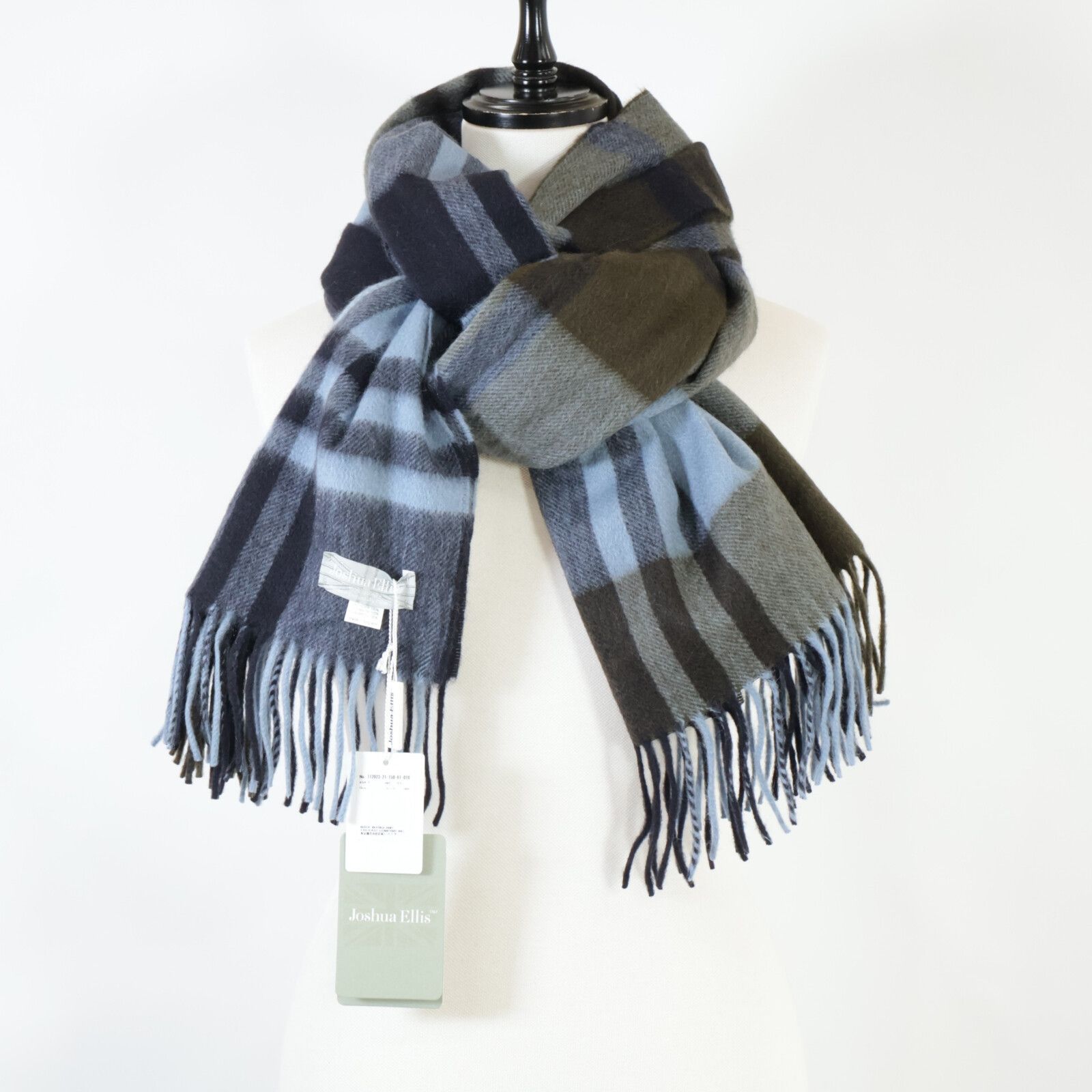 Other Other Joshua Ellis Check Cashmere Scarf Textile Scarf 112023-21-150-61-010 CPG51149 DUTY FREE for USA Size ONE SIZE - 5 Thumbnail