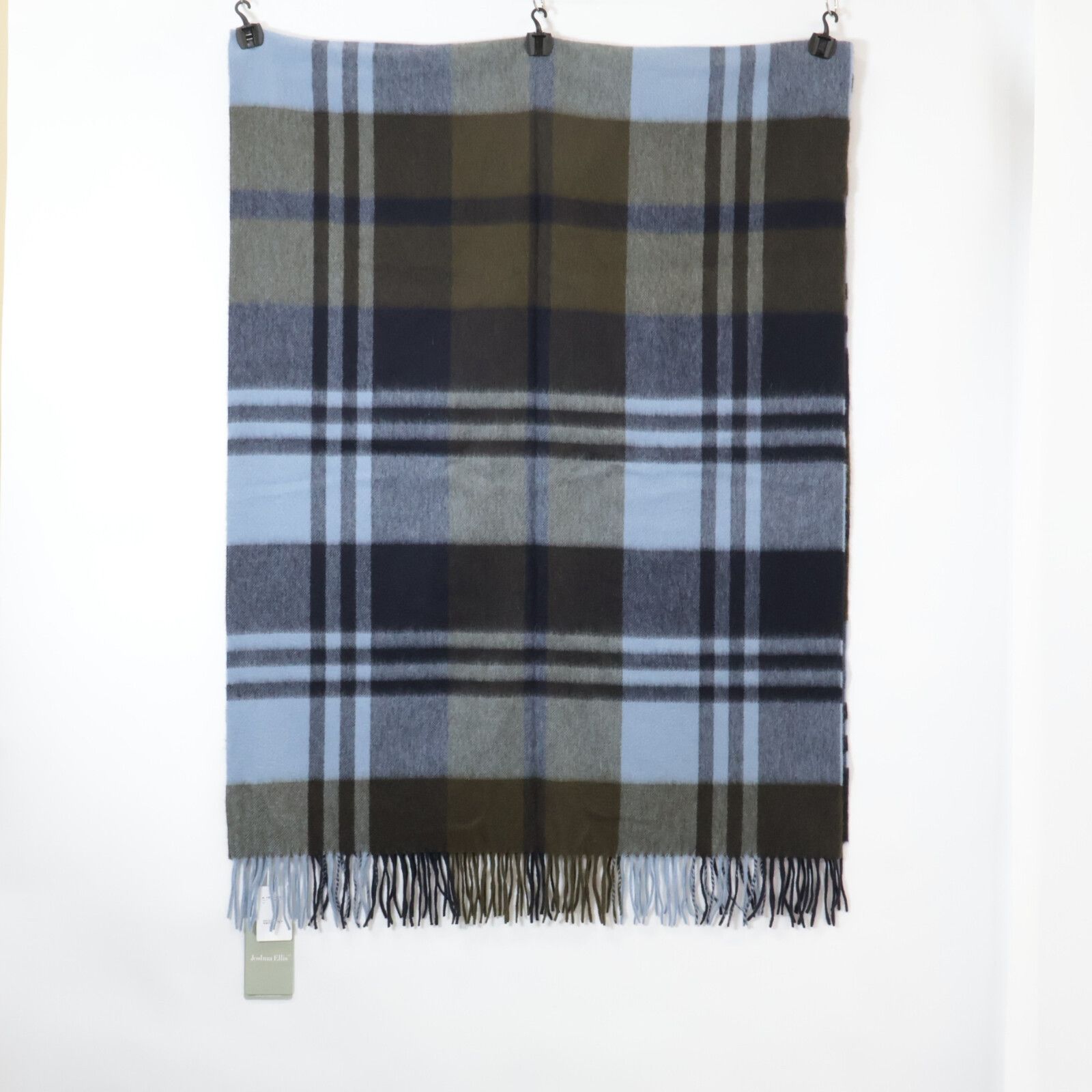 Other Other Joshua Ellis Check Cashmere Scarf Textile Scarf 112023-21-150-61-010 CPG51149 DUTY FREE for USA Size ONE SIZE - 2 Thumbnail