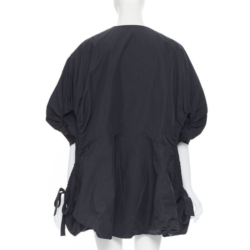 Saint Laurent Paris runway YVES SAINT LAURENT SS09 black nylon cut out drawstring cocoon coat FR38 Size S / US 4 / IT 40 - 6 Thumbnail