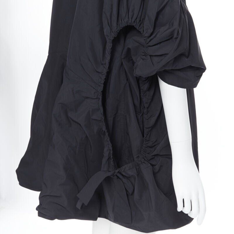 Saint Laurent Paris runway YVES SAINT LAURENT SS09 black nylon cut out drawstring cocoon coat FR38 Size S / US 4 / IT 40 - 2 Thumbnail