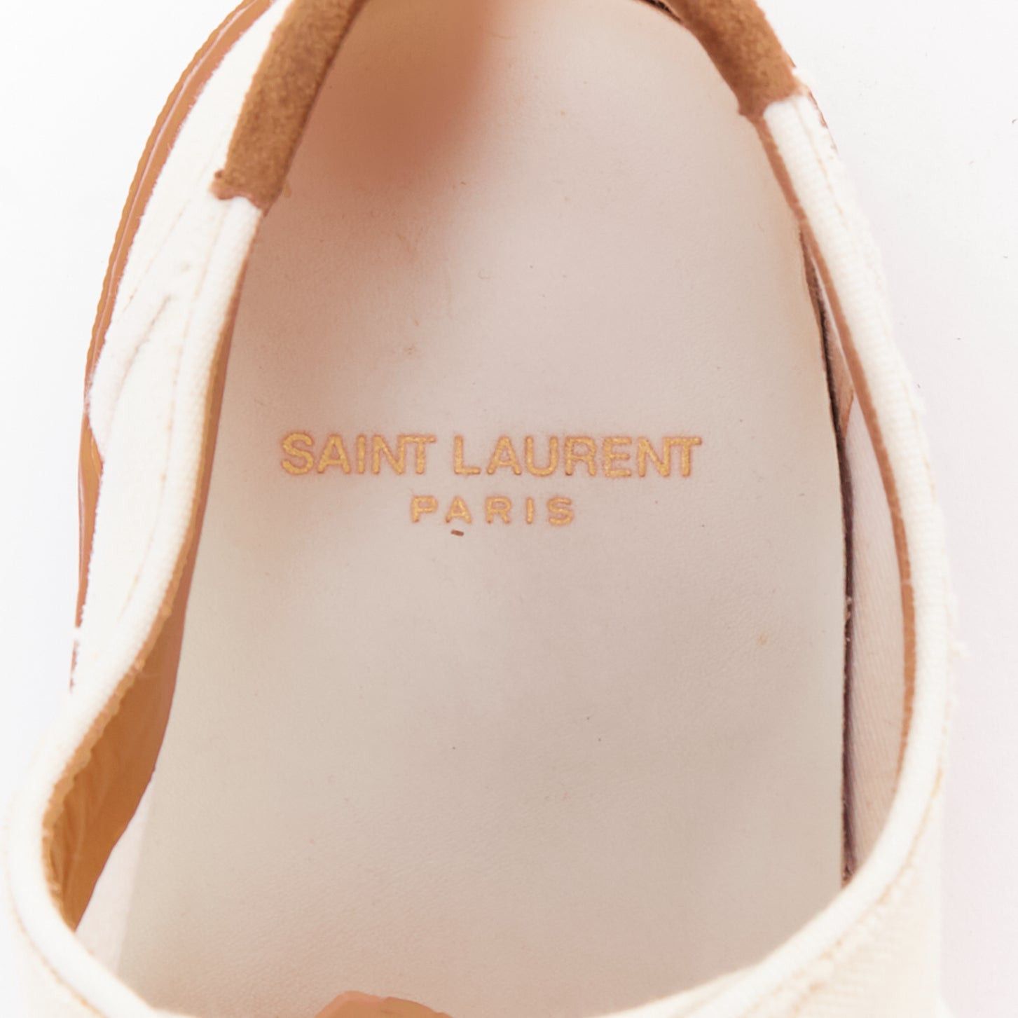 Saint Laurent Paris SAINT LAURENT Venice cream gum lace up low skate sneakers EU40 Size US 7 / EU 40 - 9 Thumbnail