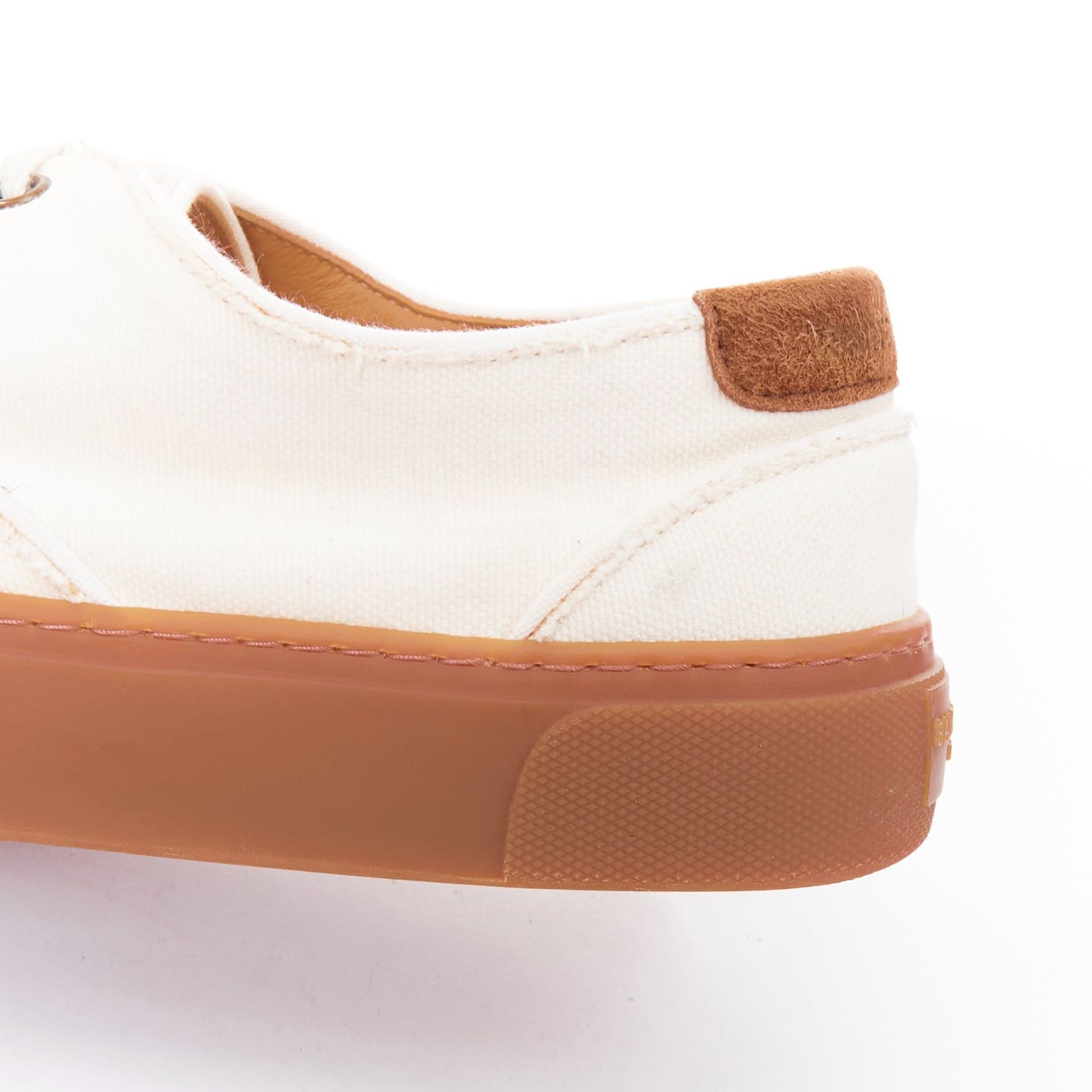 Saint Laurent Paris SAINT LAURENT Venice cream gum lace up low skate sneakers EU40 Size US 7 / EU 40 - 8 Thumbnail