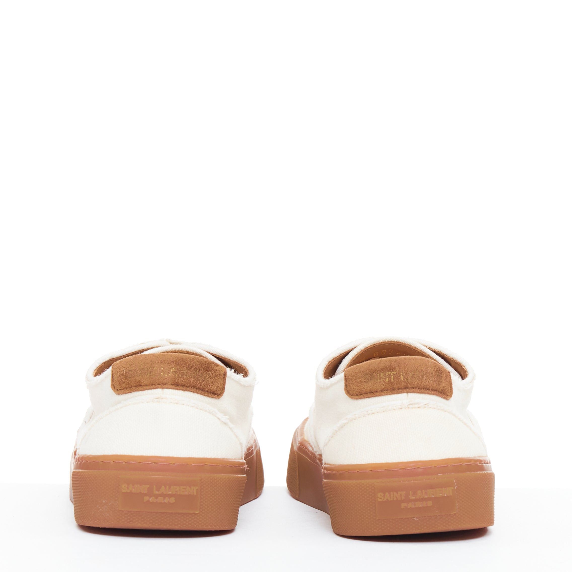 Saint Laurent Paris SAINT LAURENT Venice cream gum lace up low skate sneakers EU40 Size US 7 / EU 40 - 5 Thumbnail