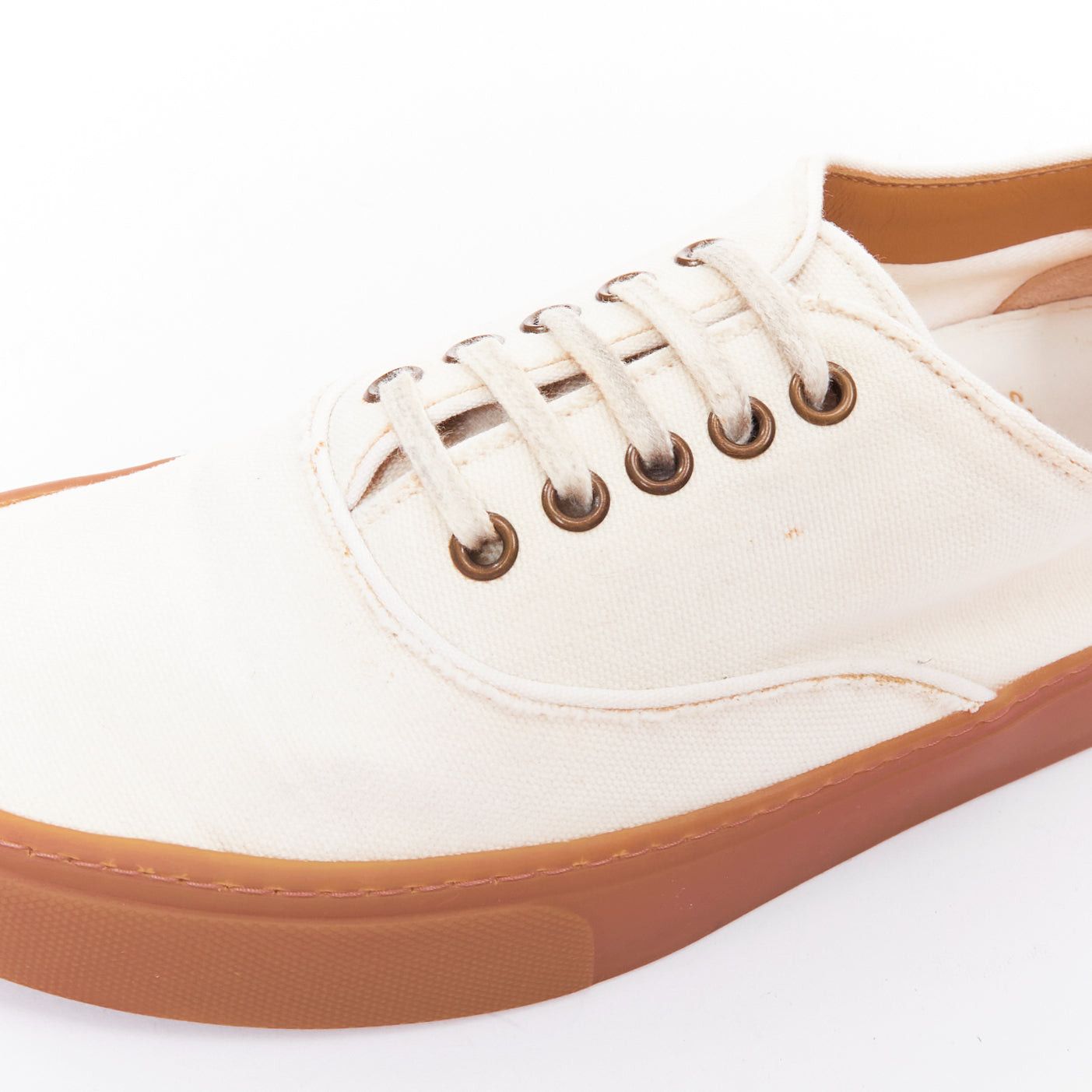 Saint Laurent Paris SAINT LAURENT Venice cream gum lace up low skate sneakers EU40 Size US 7 / EU 40 - 7 Thumbnail