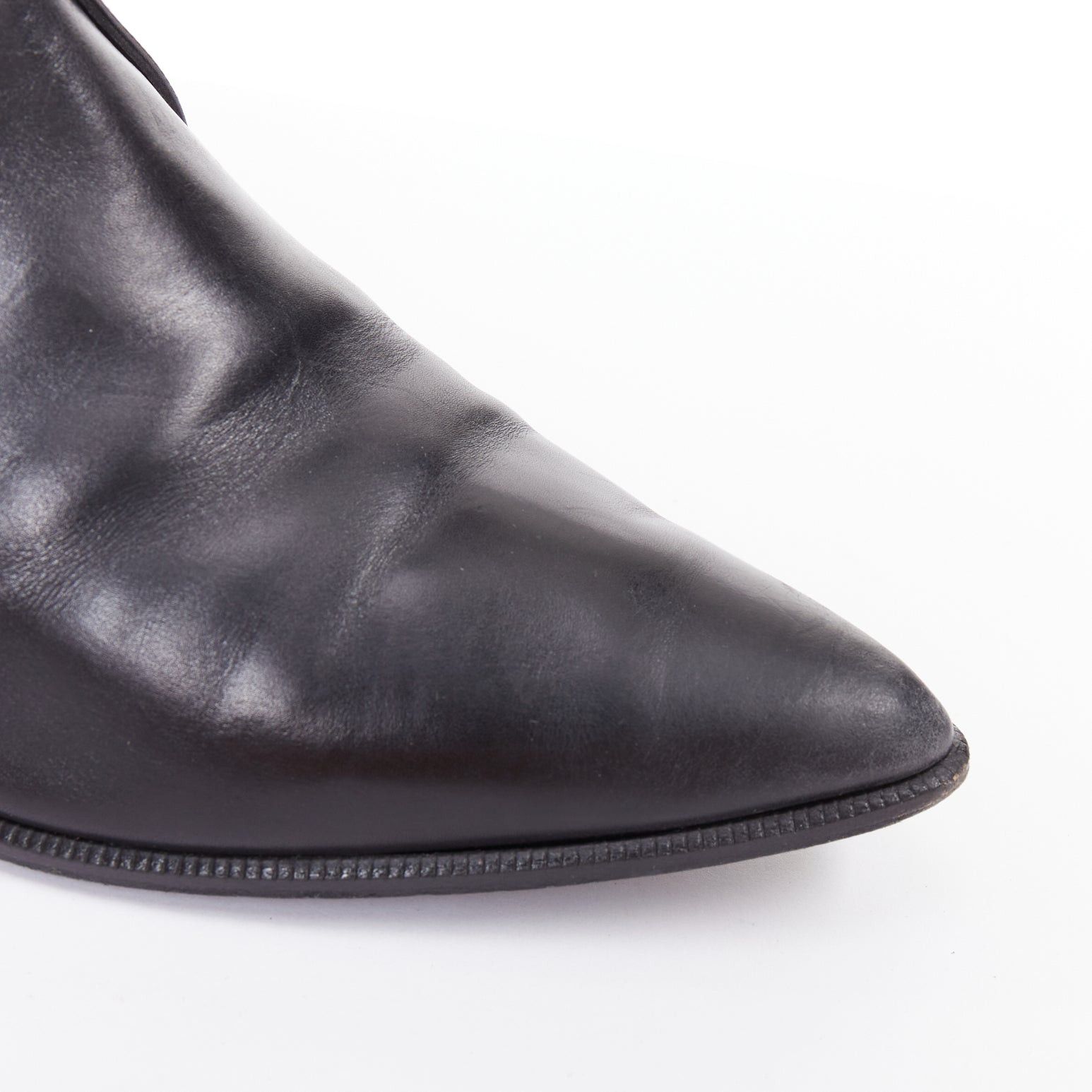 Saint Laurent Paris SAINT LAURENT Hedi Slimane silver western buckle heeled Chelsea booties EU38.5 Size US 8.5 / IT 38.5 - 7 Thumbnail