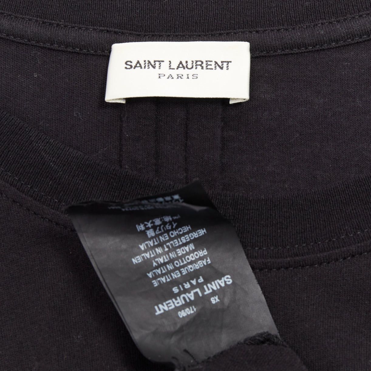 Saint Laurent Paris SAINT LAURENT 2016 Sweet Dreams black shark rainbow cotton tshirt XS Size S / US 4 / IT 40 - 8 Thumbnail