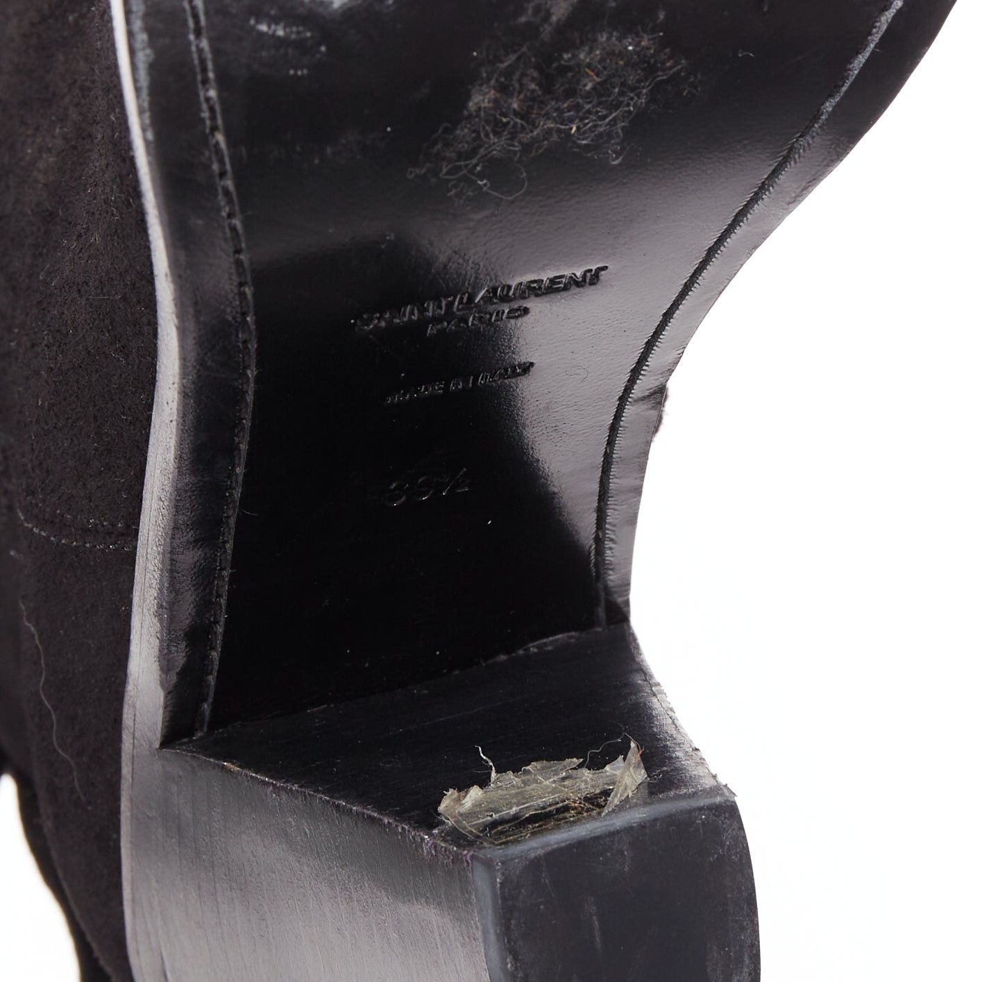 Saint Laurent Paris SAINT LAURENT Curtis 80 black suede fringe cuban heel western boots EU39.5 Size US 9.5 / IT 39.5 - 10 Thumbnail